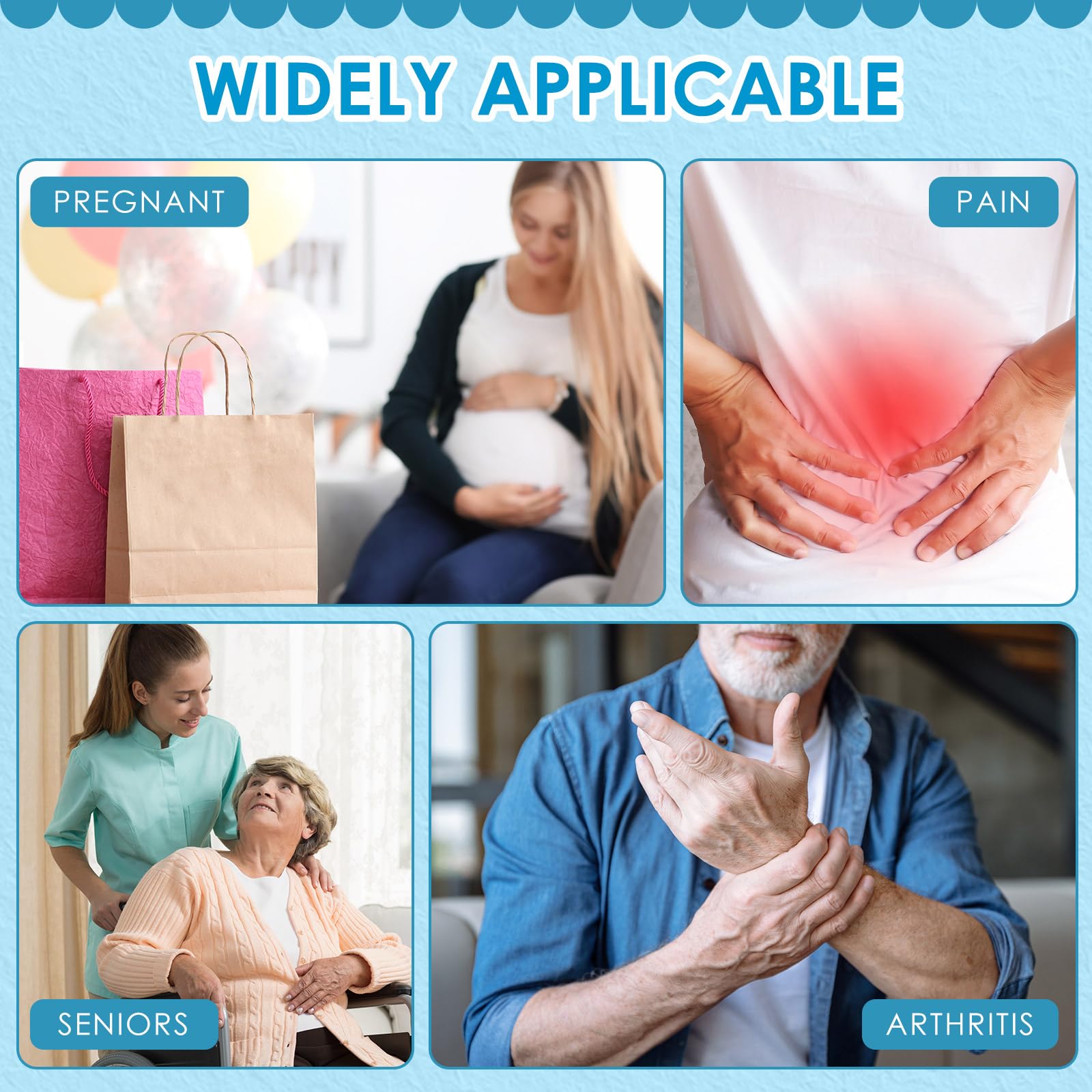 Geelin 4 Pcs 35'' Extra Long Dressing Stick, Handled Shoe Horn for Elderly, Disabled, Limited Mobility, Hip Replacement Recovery, Shoulder and Knee Surgery, Helps Getting Dressed Without Bending thumbnail 5