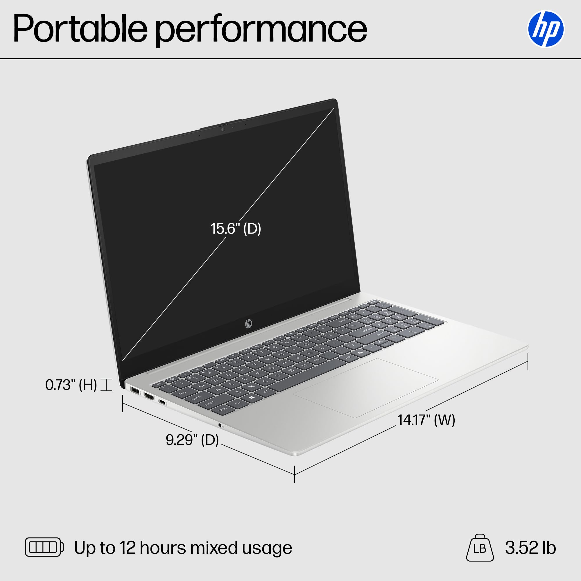 HP 15.6 inch Laptop thumbnail 5