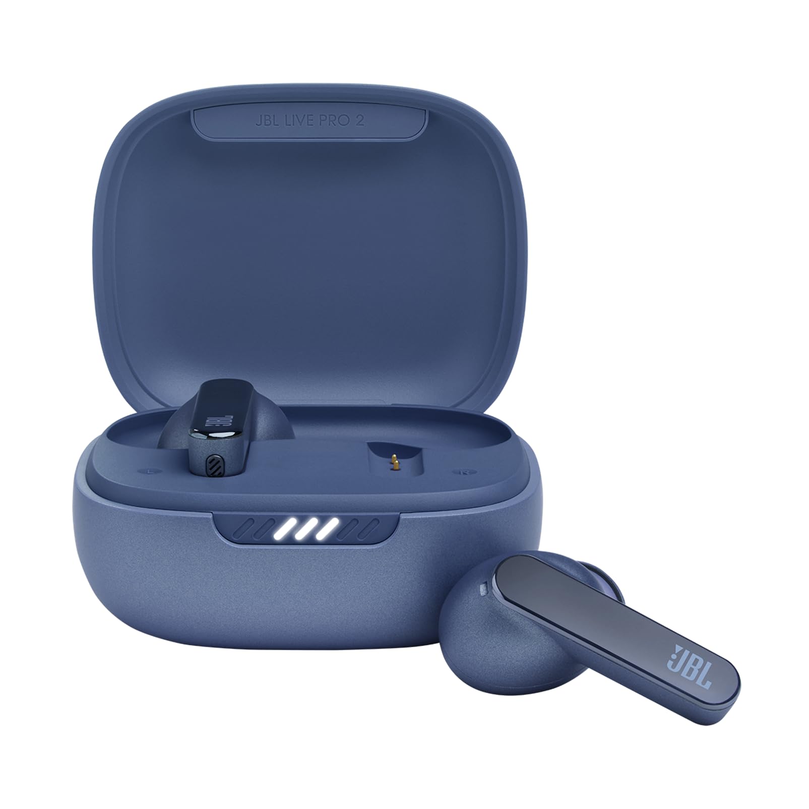 JBL Live Pro 2 - True Wireless Noise Cancelling Earbuds, up to 40 Hours of Playback with Wireless Charging, 6 mics for Perfect Calls, Touch &amp; Voice Control, IPX5 Water Resistant (Blue) thumbnail 3