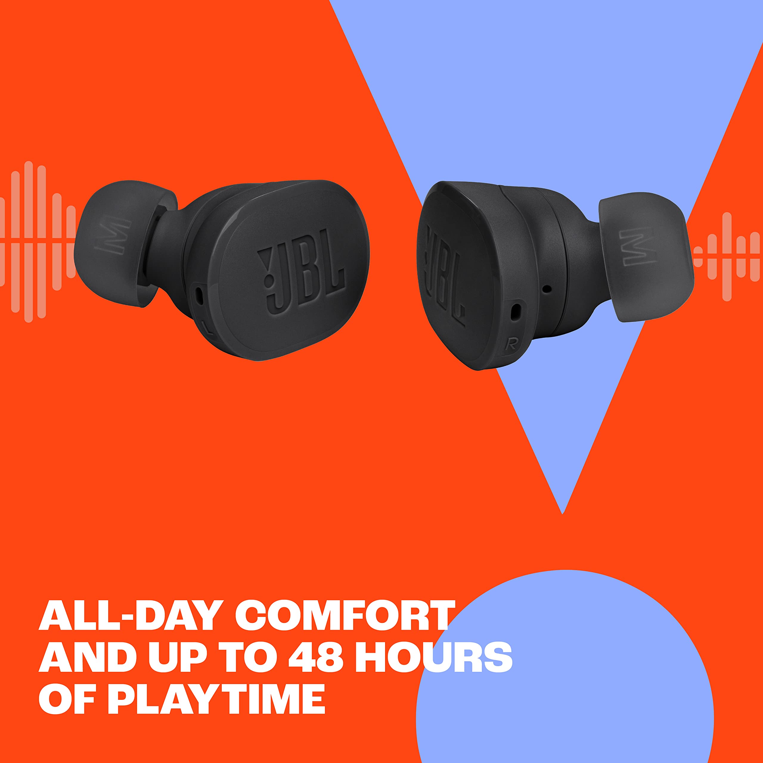 JBL Tune Buds - True wireless Noise Cancelling earbuds, JBL Pure Bass Sound, Bluetooth 5.3, 4-Mic technology for Crisp, Clear Calls, Up to 48 hours of battery life, Water and dust resistant (Blue) thumbnail 5