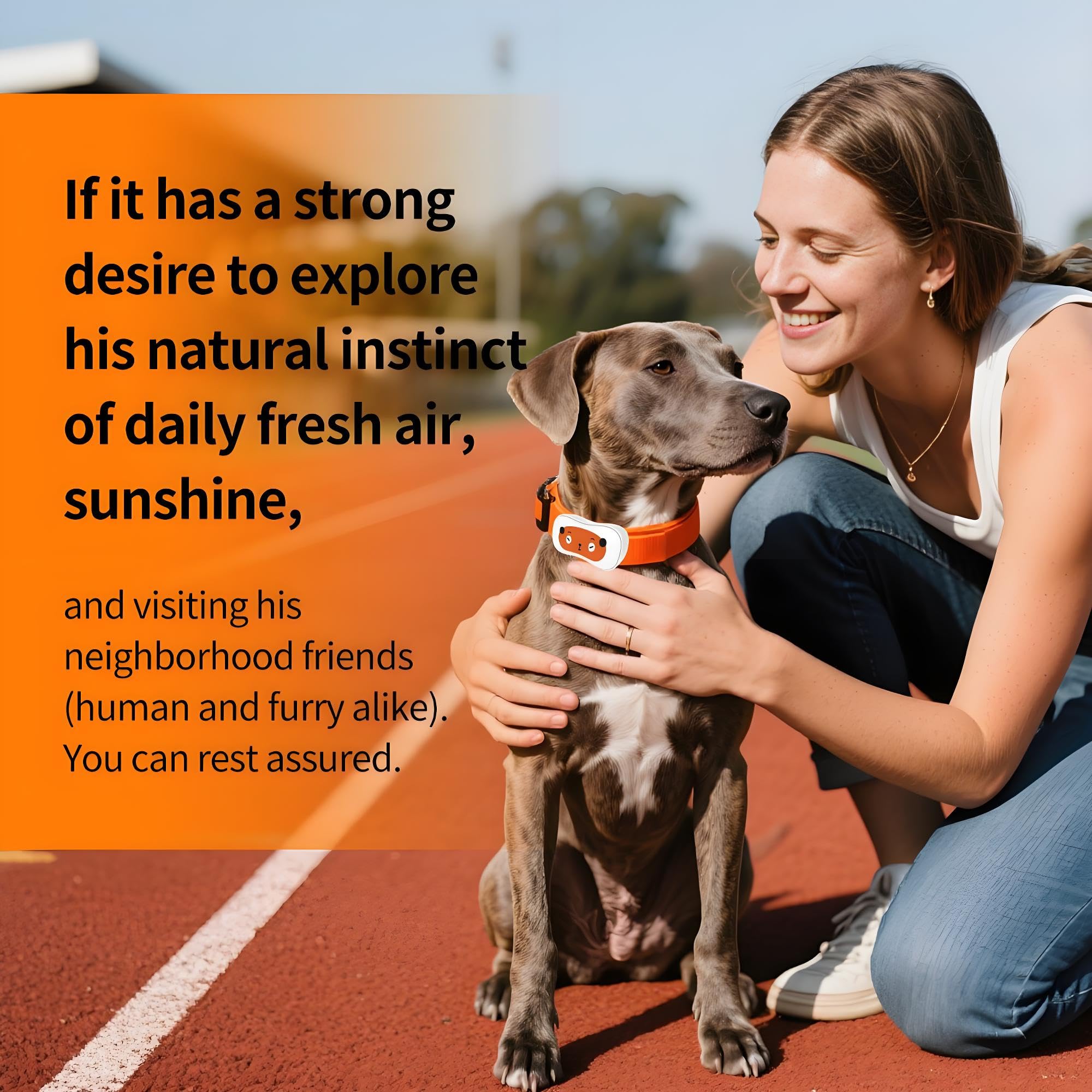 Smart Dog GPS Tracker,Live Pet Tracker with Virtual Fence Dog Collar with App,Smart Alerts,Collar-Compatible,4G Built-in SIM,iOS &amp; Android thumbnail 4