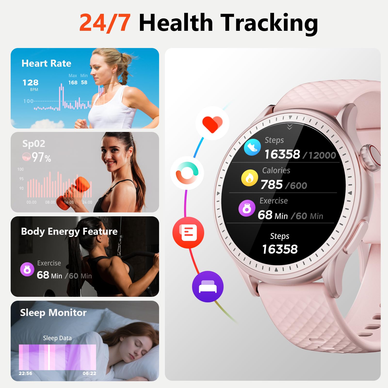 Smart Watch for Men Women thumbnail 2
