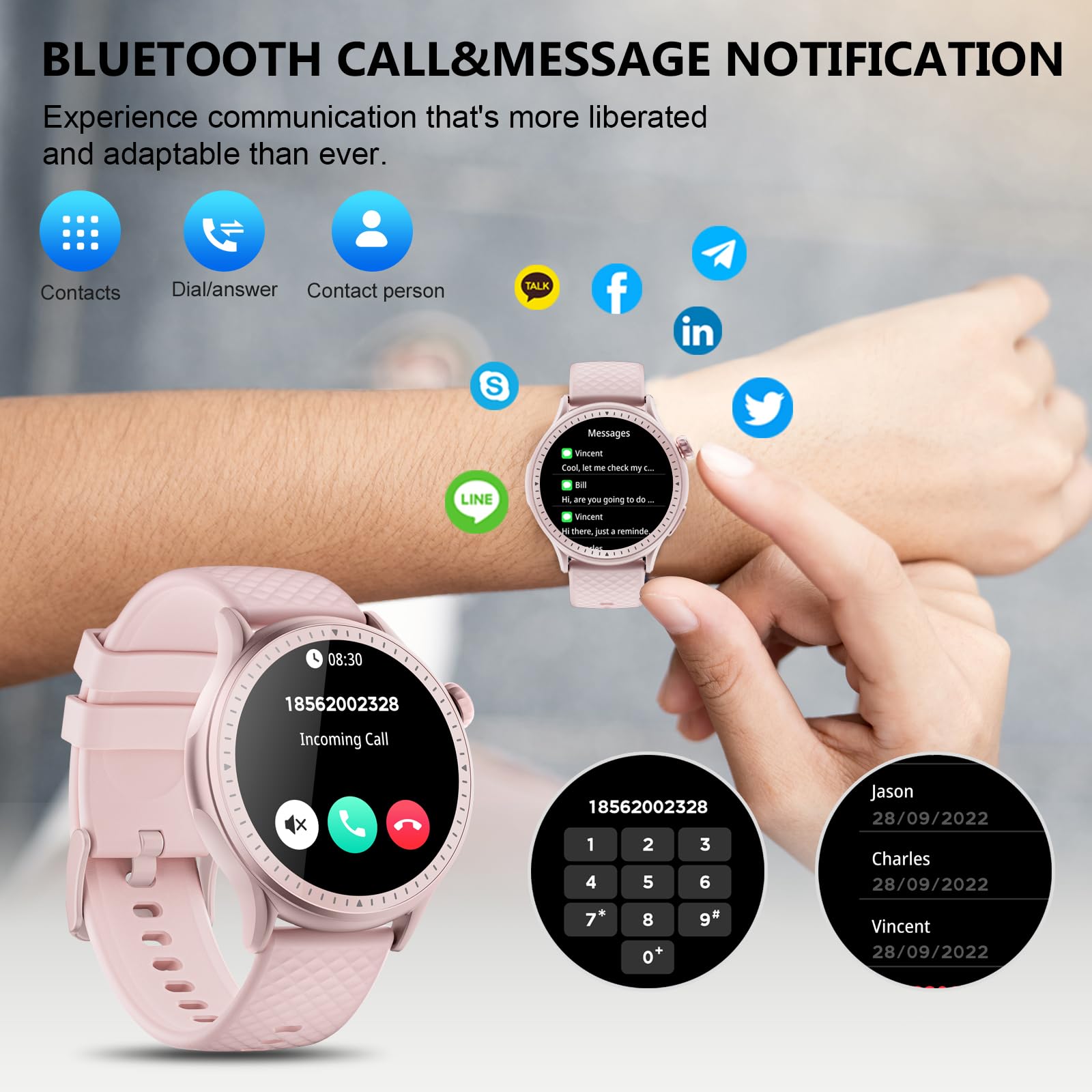 Smart Watch for Men Women thumbnail 3