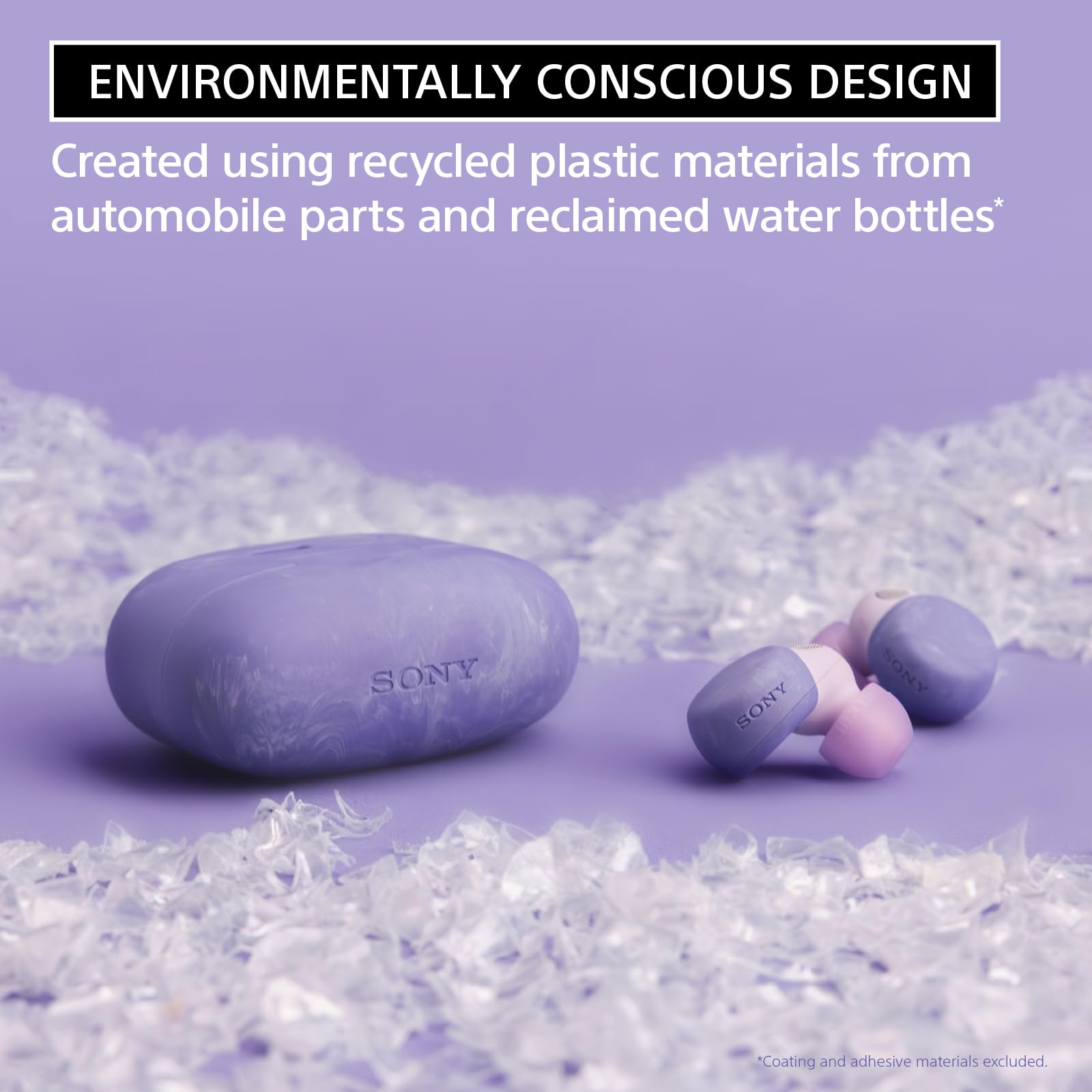 Sony LinkBuds S Truly Wireless Noise Canceling Earbud Headphones with Alexa Built-in, Bluetooth Ear Buds Compatible with iPhone and Android, Earth Blue thumbnail 2