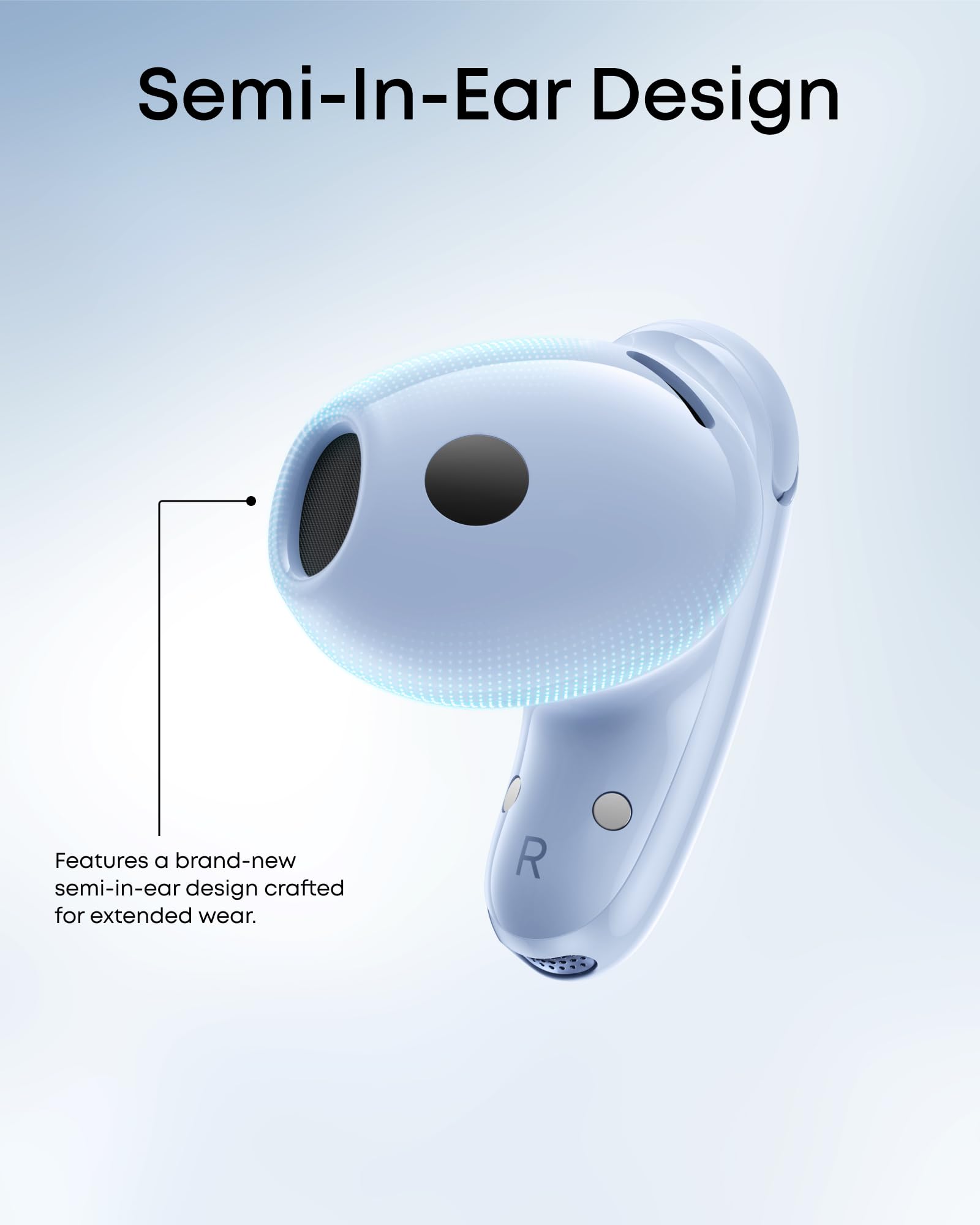 Soundcore Liberty Buds by Anker, Semi-in-Ear Design, Removable Ear Fins, Real-Time Adaptive Noise Cancelling, Fast Charging, Wireless Bluetooth Earbuds,Translation Earbuds, 30H Playtime thumbnail 3