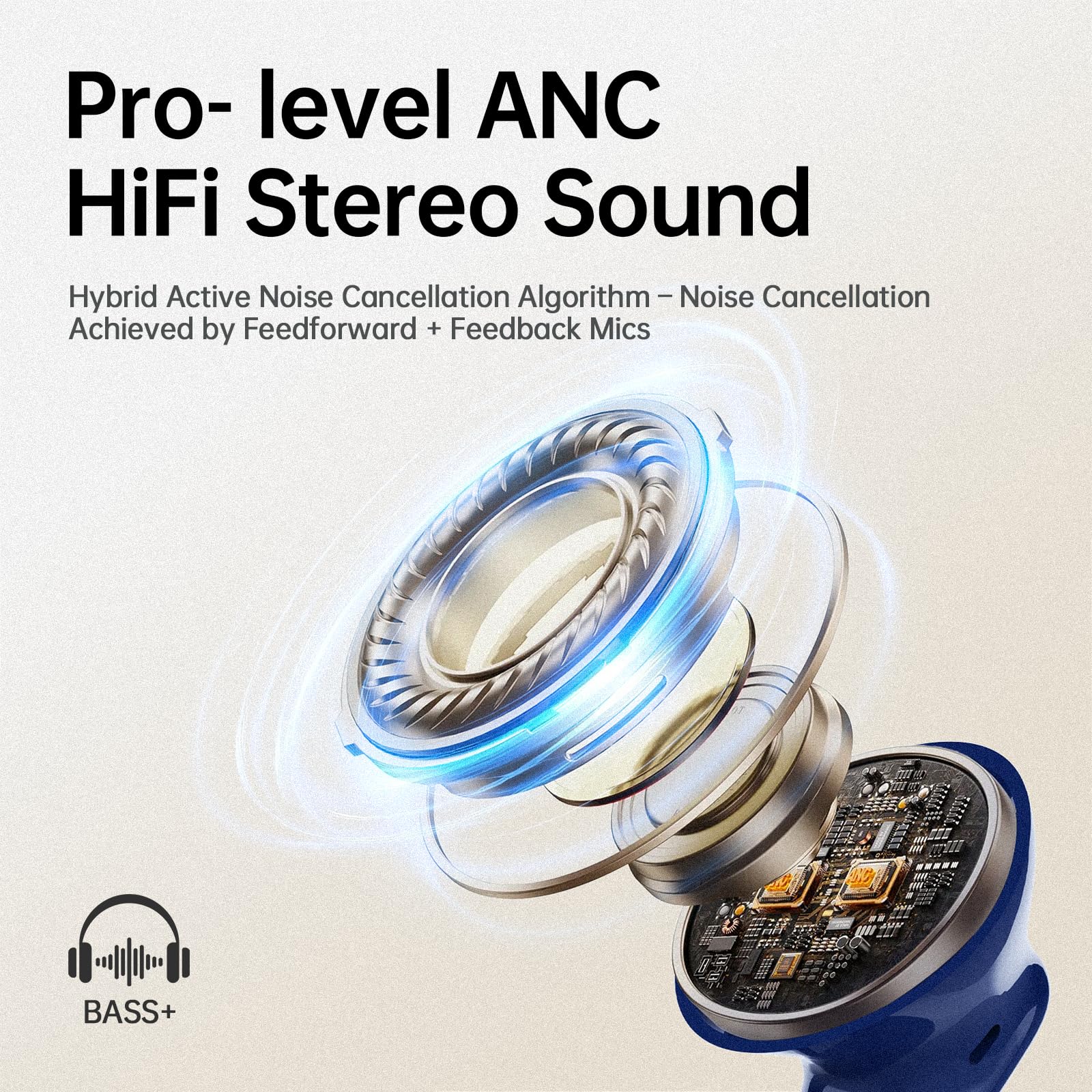 xinwld Wireless Earbuds, Bluetooth Headphones in Ear with ENC Noise Cancelling Mic, Wireless Earphones HiFi Stereo Deep Bass, in-Ear Bluetooth Earbuds LED Display IP7 Waterproof thumbnail 5