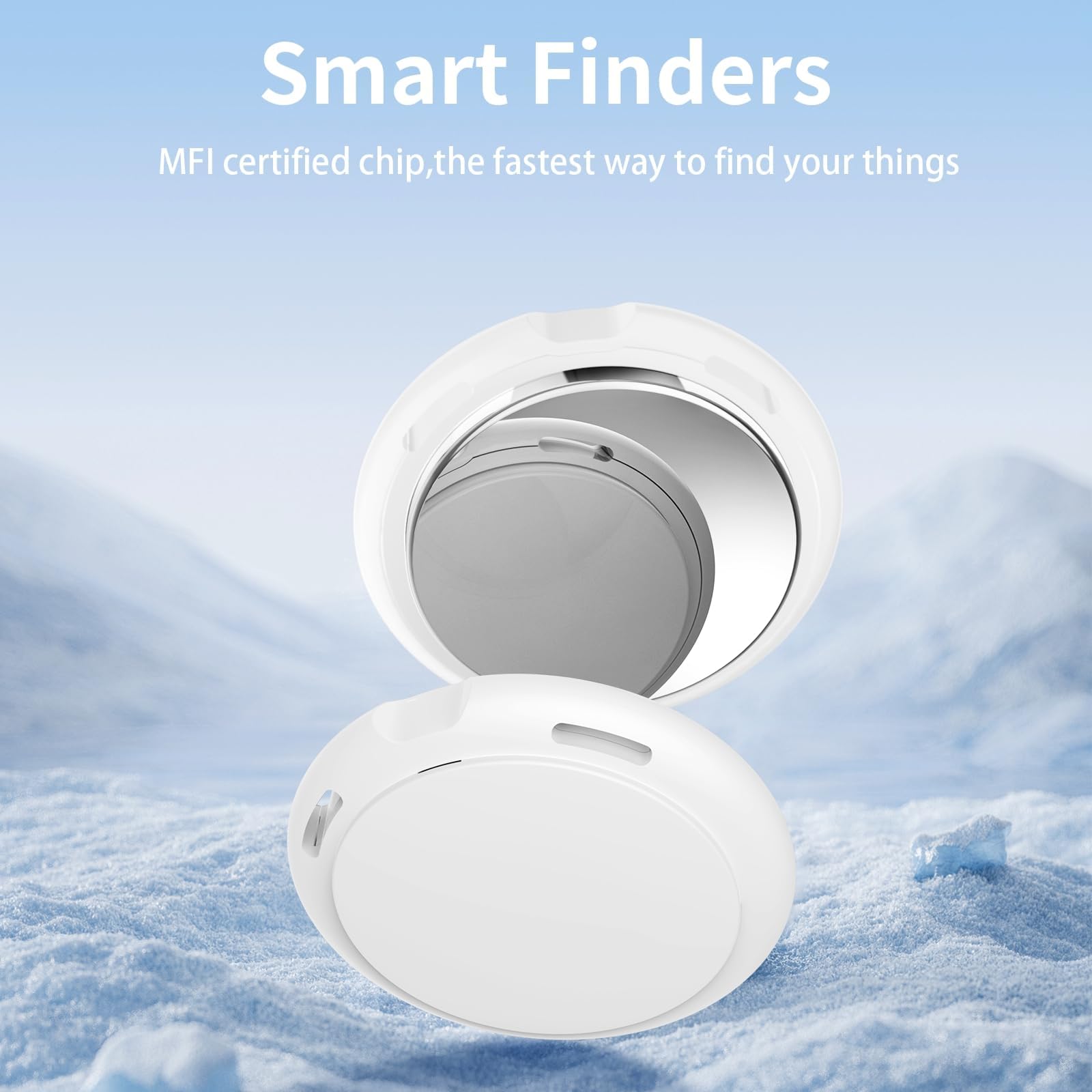 2 Pack Tracker Tags [Apple MFi Certified] Pair with Apple Find My (iOS Only) Bluetooth Air Smart Tags Key Finder Item Locator Waterproof Finder Worldwide Tracking for Pets Wallet Backpack Dogs Luggage thumbnail 2