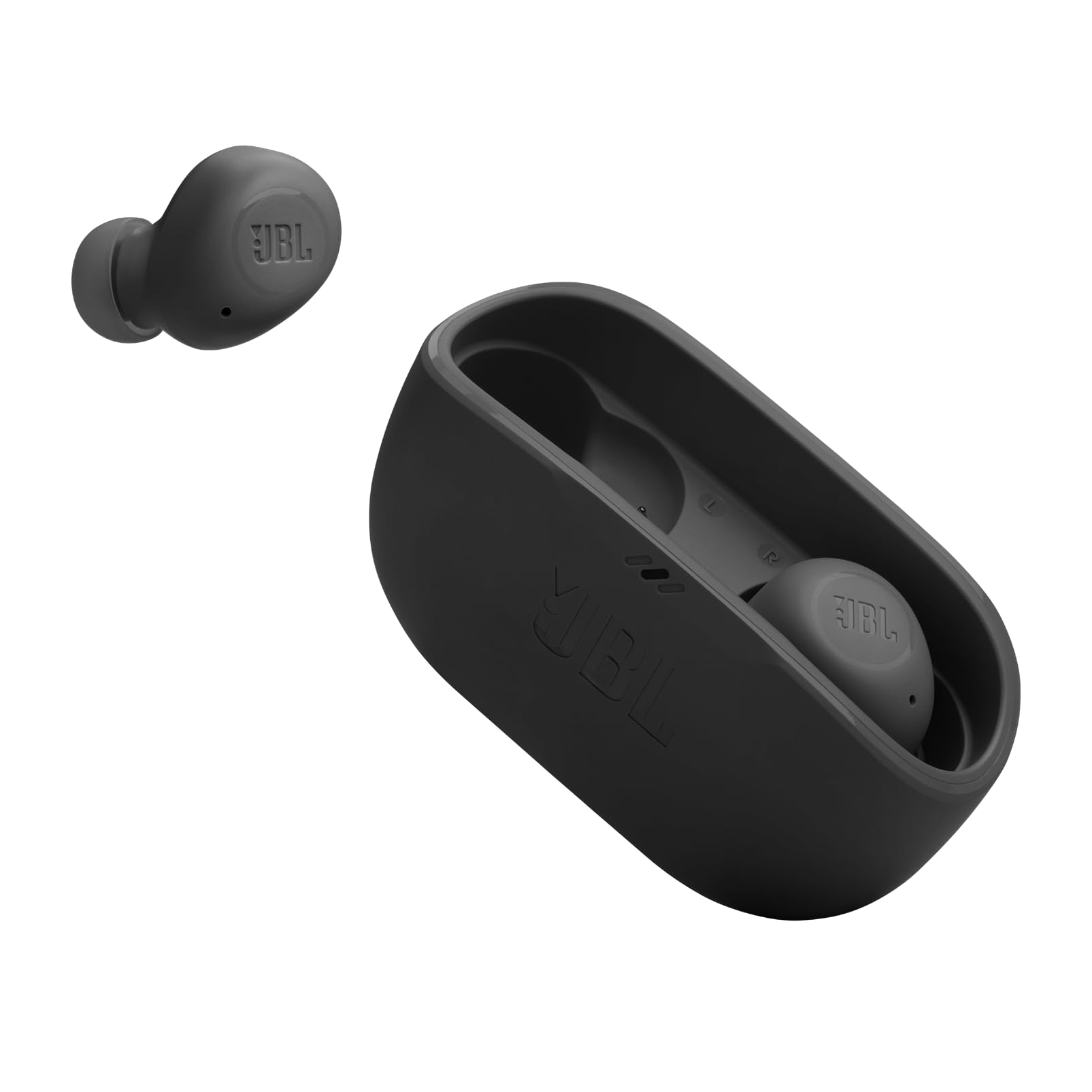 JBL Vibe Buds - True Wireless Earbuds, Smart Ambient, VoiceAware, Up to 32 total hours of battery life with speed charging, Water and dust resistant, JBL Deep Bass Sound (Black) thumbnail 4