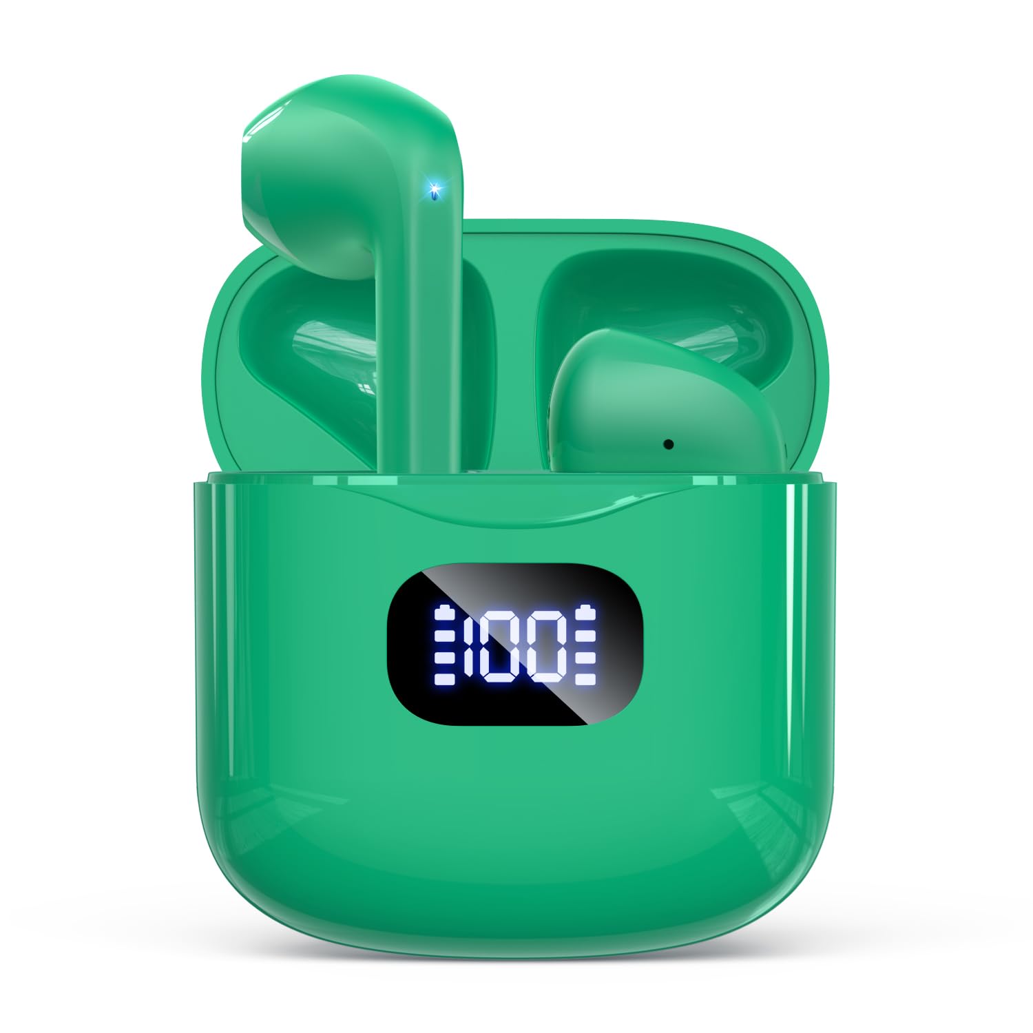 KTGEE Wireless Earbuds Bluetooth 5.3 Headphones, 40Hrs Playback Stereo Ear Buds with LED Display Charging Case IPX7 Waterproof in-Ear Earphones with Mic for Phone Tablet Laptop Sports, White thumbnail 5