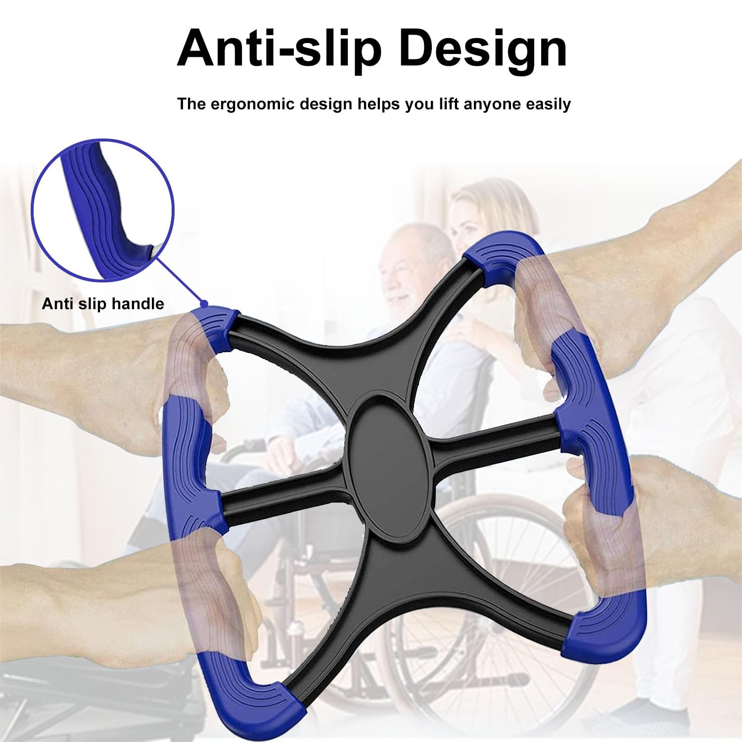 Liberty Lift Standing Aid for Elderly, Portable Lift Aid Bar with No-Slip Grip Handles to Transfer Elderly,Senior,Patient,Disabled Assists Caregiver or Nurse from Floor Standing Aids &amp; Supports Gifts thumbnail 5