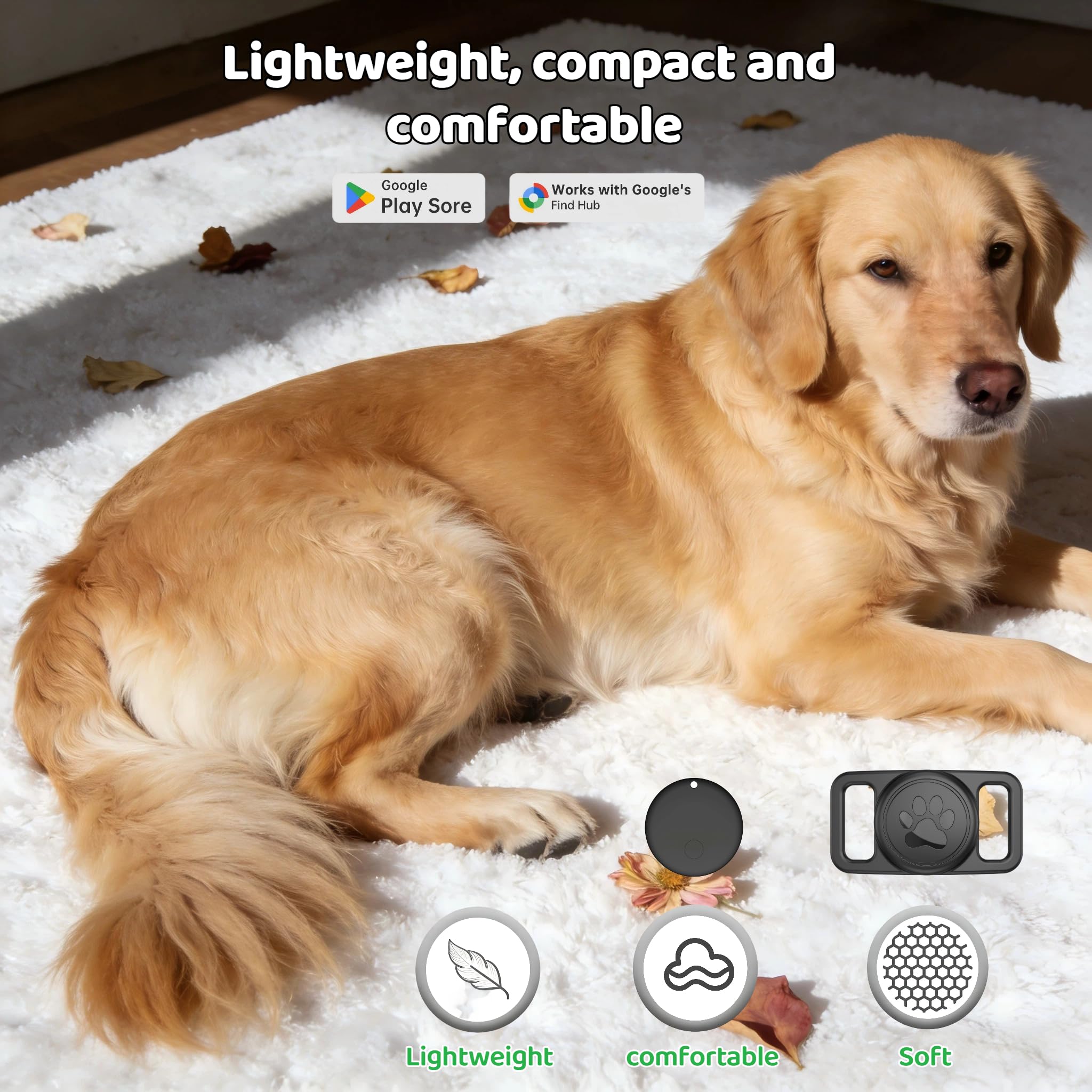 Pet Tracker,GPS Collar for Cats,Smart tag,Waterproof Compatible with Apple Find My,No Monthly Fee,Advanced Tracking Solution Smart Collar for Pet Safety Ideal Small Large Cats (GPS Tracker for Dog) thumbnail 4
