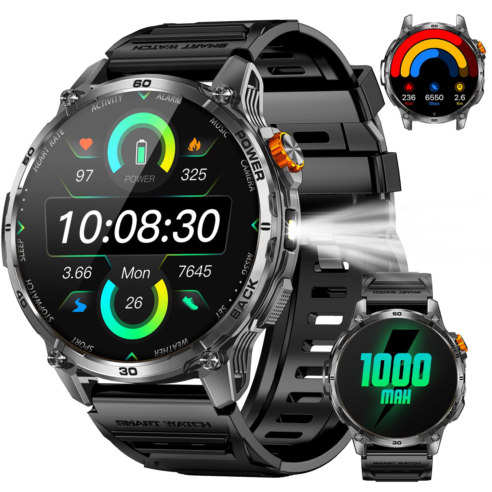 PODOEIL Military Smart Watches thumbnail 2