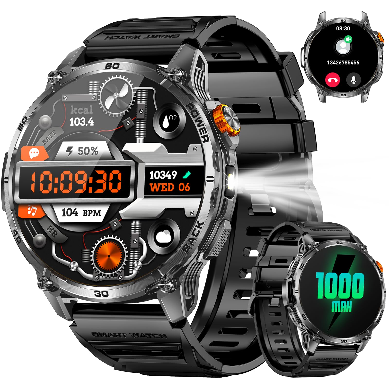 PODOEIL Military Smart Watches thumbnail 2