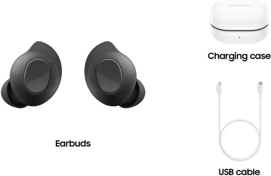 Samsung Galaxy Buds Fan Edition(FE) SM-R400, Active Noise-Cancelling, Wireless Bluetooth v5.2 Earbuds, Android 8.0 and Up - (Graphite) thumbnail 5