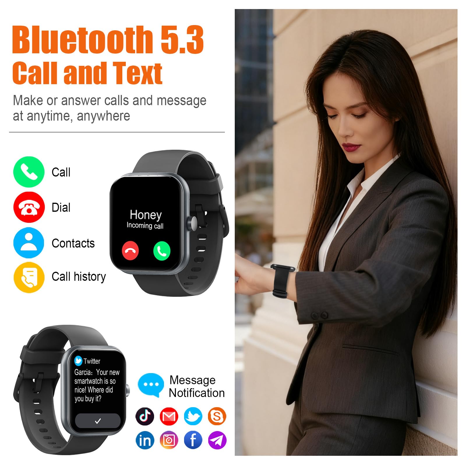 Smart Watch for Men Women thumbnail 2