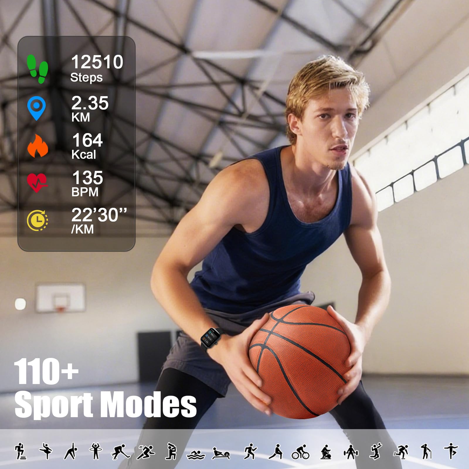 Smart Watch for Men Women thumbnail 3