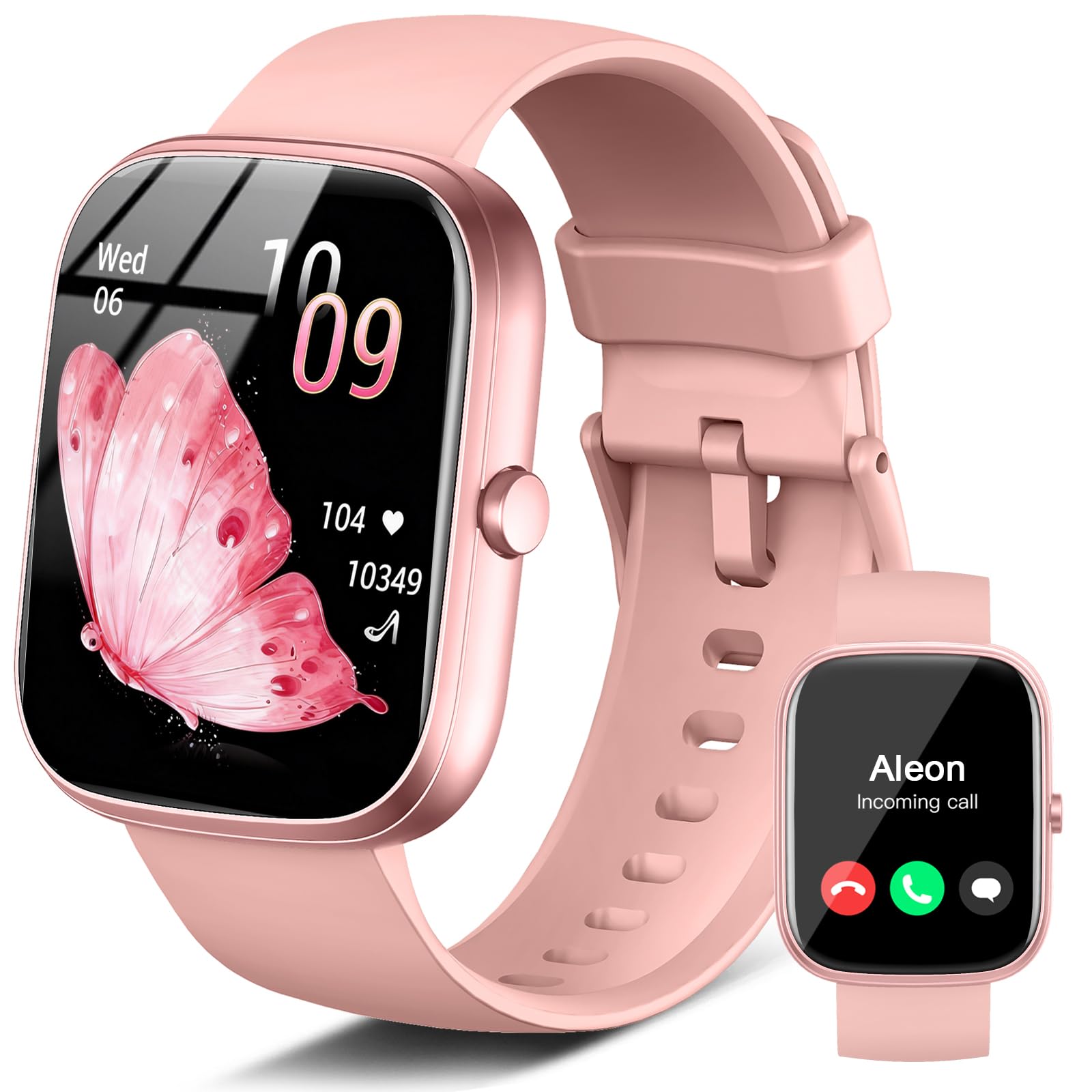 Smart Watch for Men Women Heart Rate/Sleep Monitor/Pedometer/Calories, 2026 New Fitness Watch with 113+ Sport Modes, IP68 Waterproof for Android iOS Black thumbnail 2