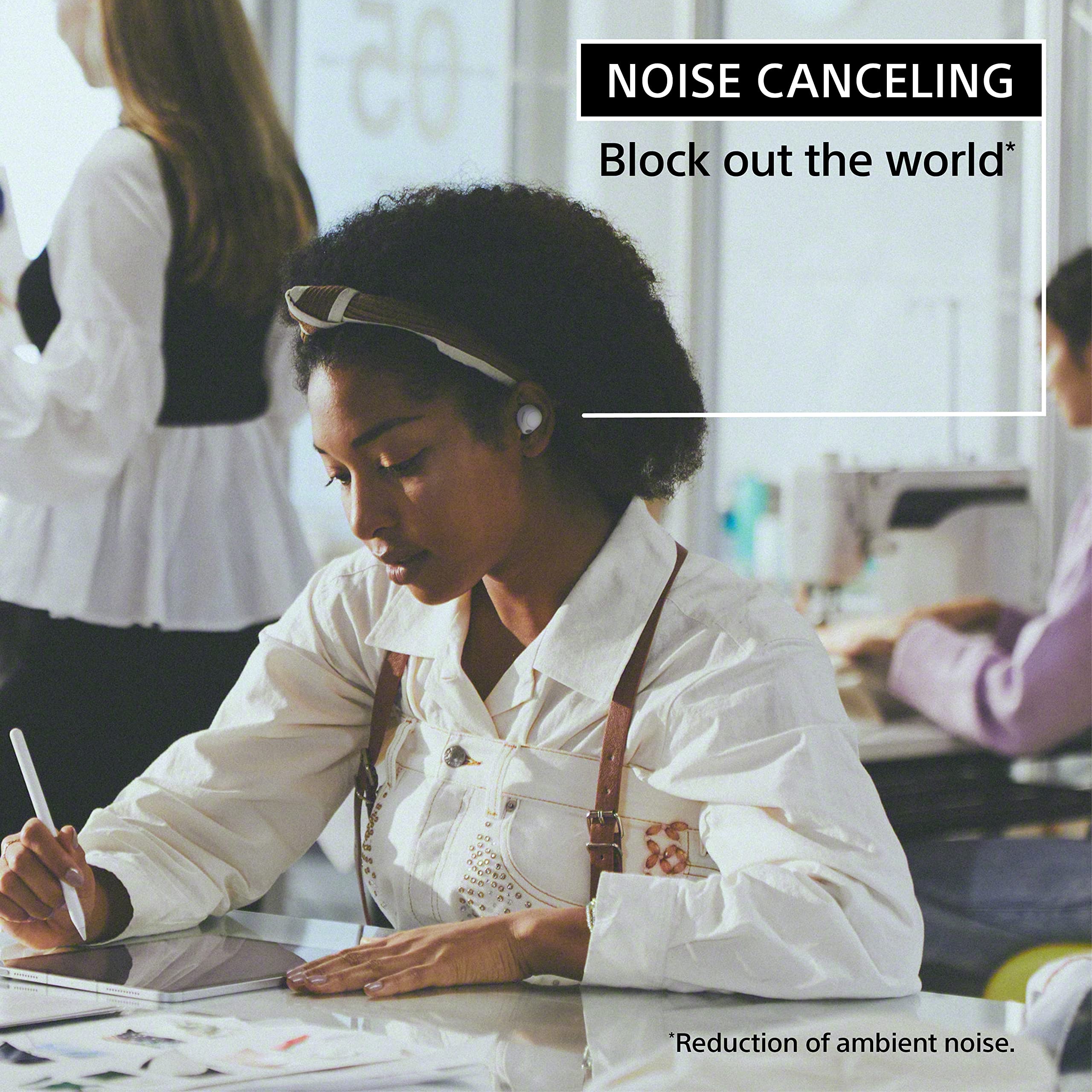 Sony WF-C700N Truly Wireless Noise Canceling in-Ear Bluetooth Earbud Headphones with Mic and IPX4 Water Resistance, Black thumbnail 2