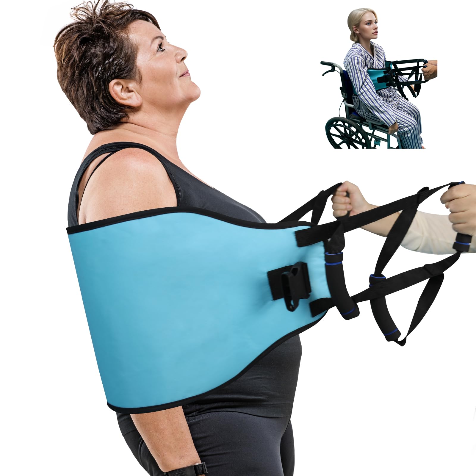 VobeNit Transfer Sling, Lift Assist Gait Belts for Seniors, Transfer Belt for Elderly and Disabled, Bed Assist Mobility Belt for Patient Care thumbnail 2