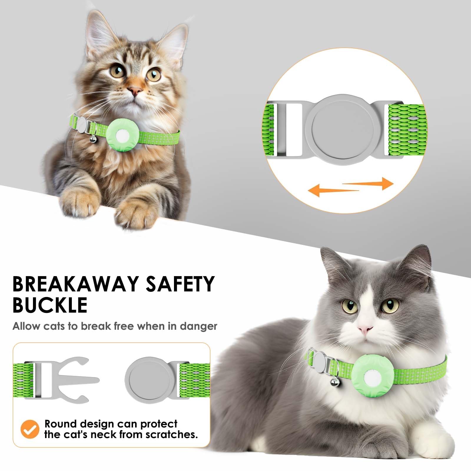 ZFSJTAG Cat Tracker, MINI Pet Tracker for Cats, No Monthly Fee GPS Tracker for Cat, Compatible with Apple Find My App(Only iOS), Real-Time Tracking, Precise Positioning, Waterproof Cat GPS Tracker thumbnail 5