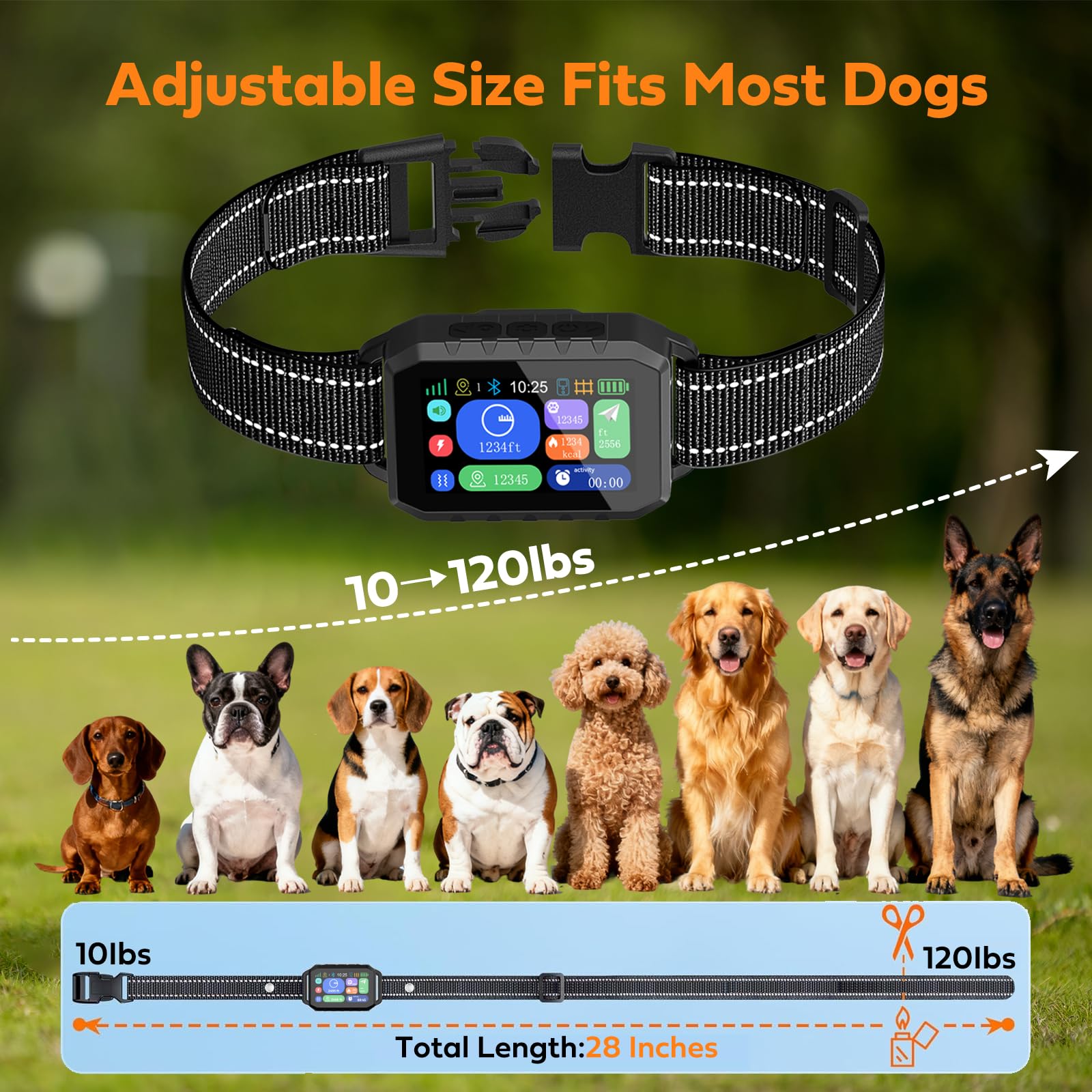 Zigtiger GPS Wireless Dog Fence &amp; Training Collar System, Free App/Remote Controlled Custom Boundary up to 7000ft, Beep/Vibration/Safe Correction Modes, Early Alert, Waterproof for Dogs 10+ lbs thumbnail 5