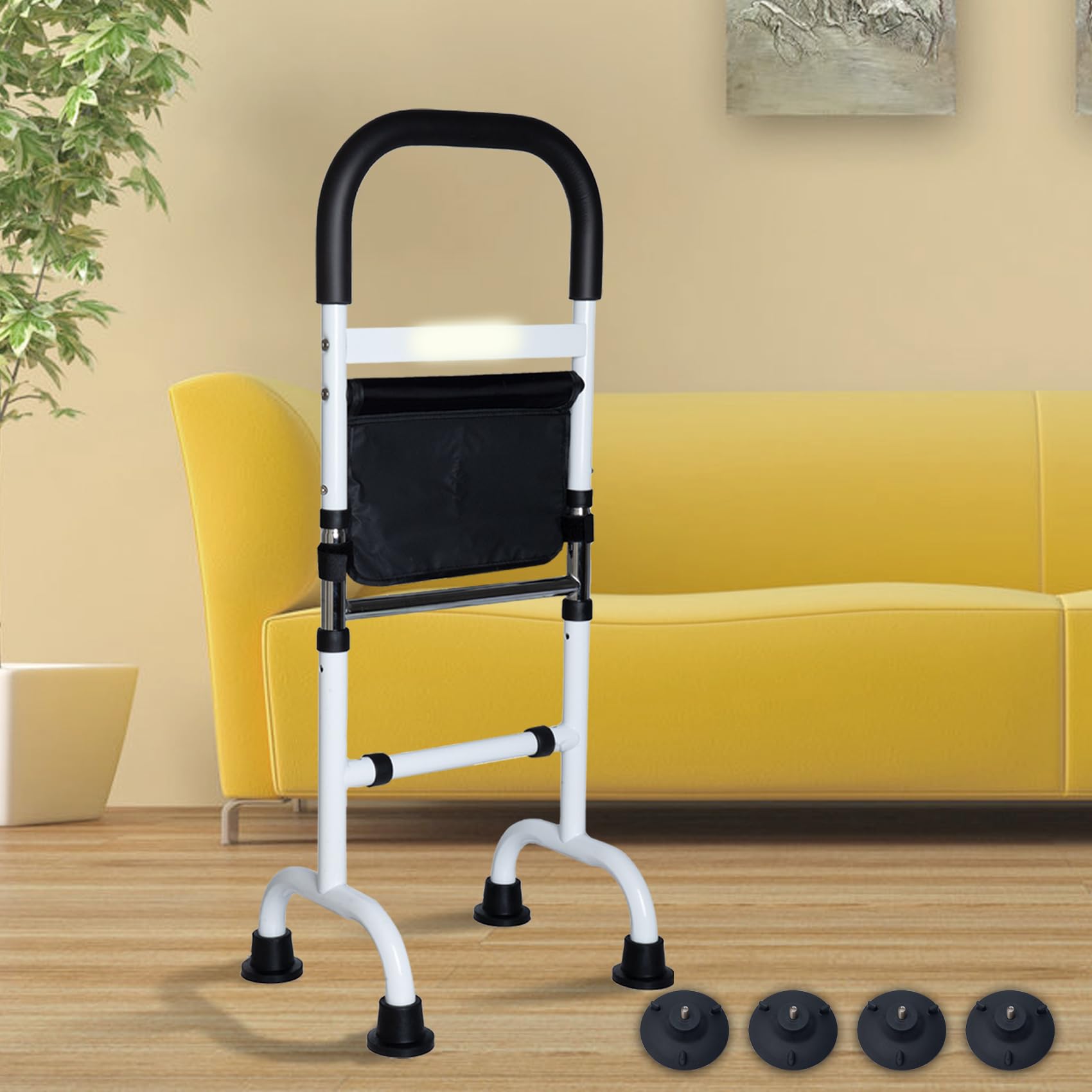 Adjustable Stand Assist Aid for Elderly, Couch Stand Assist with Night Light and Two Sets of Bases, Mobility Aids for Elderly Adults and Others Who Need Extra Help, Can Withstand 300 Pounds image 1