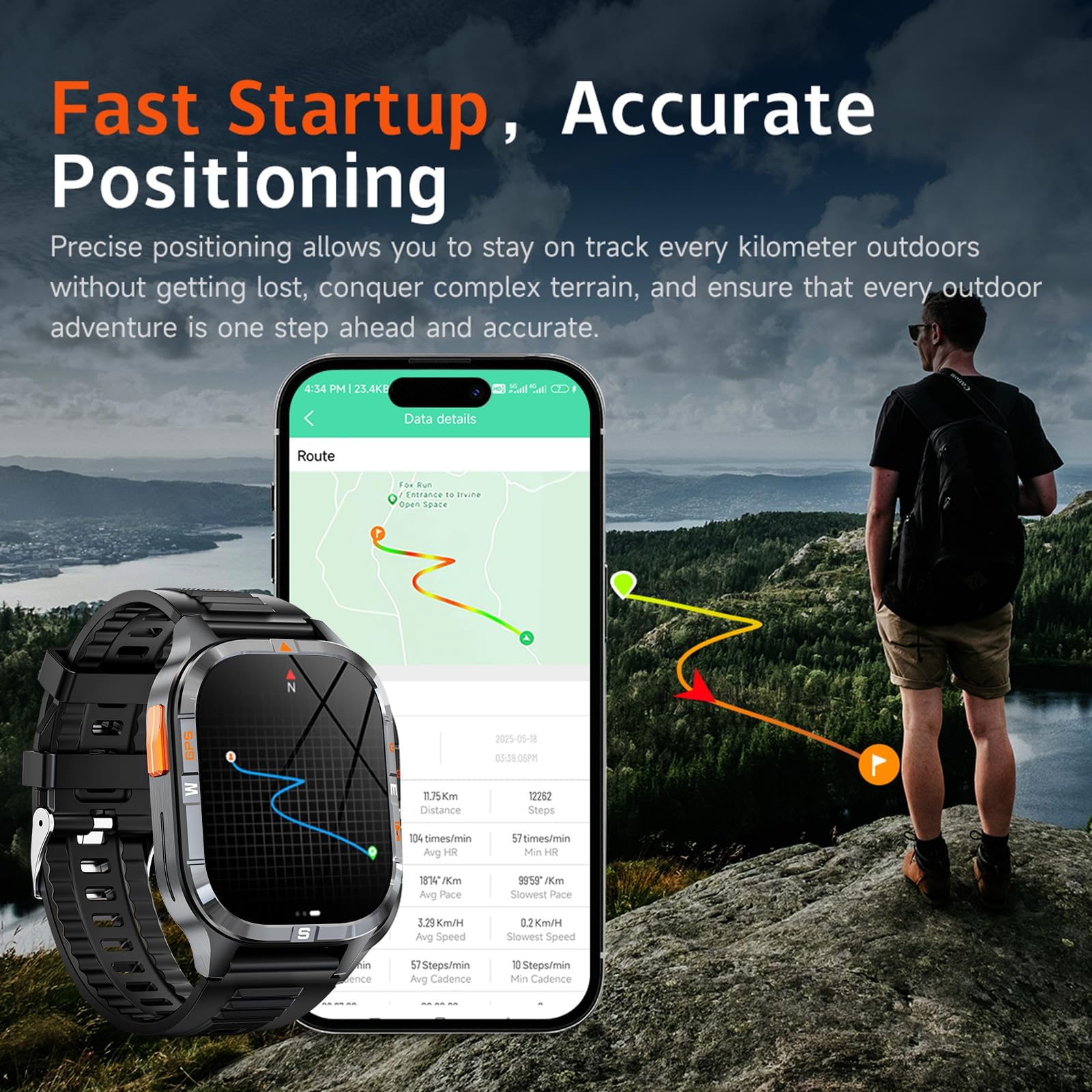 Military GPS Smart Watch thumbnail 2