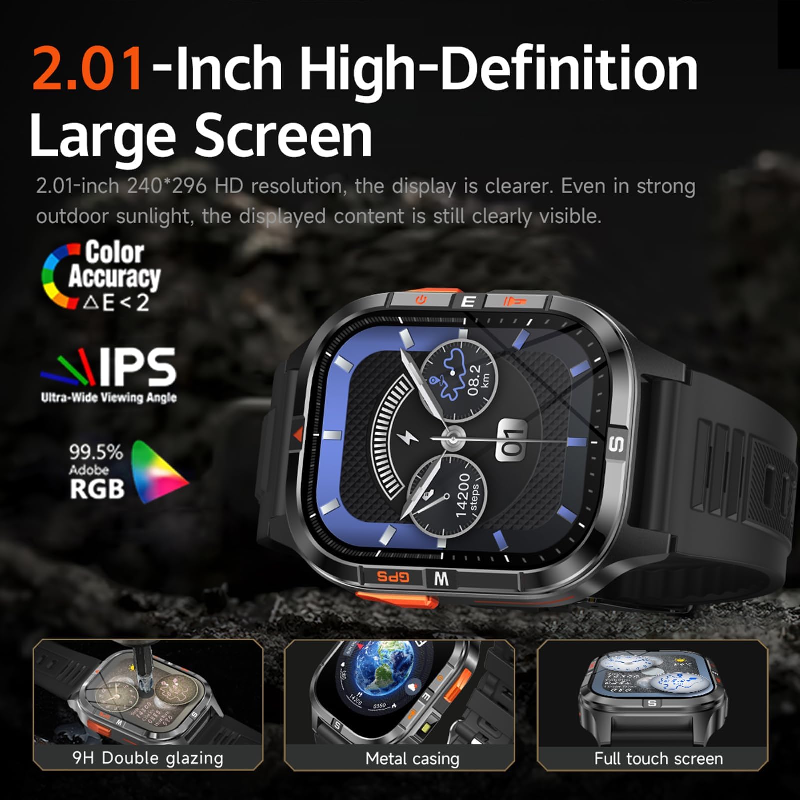 Military GPS Smart Watch thumbnail 3
