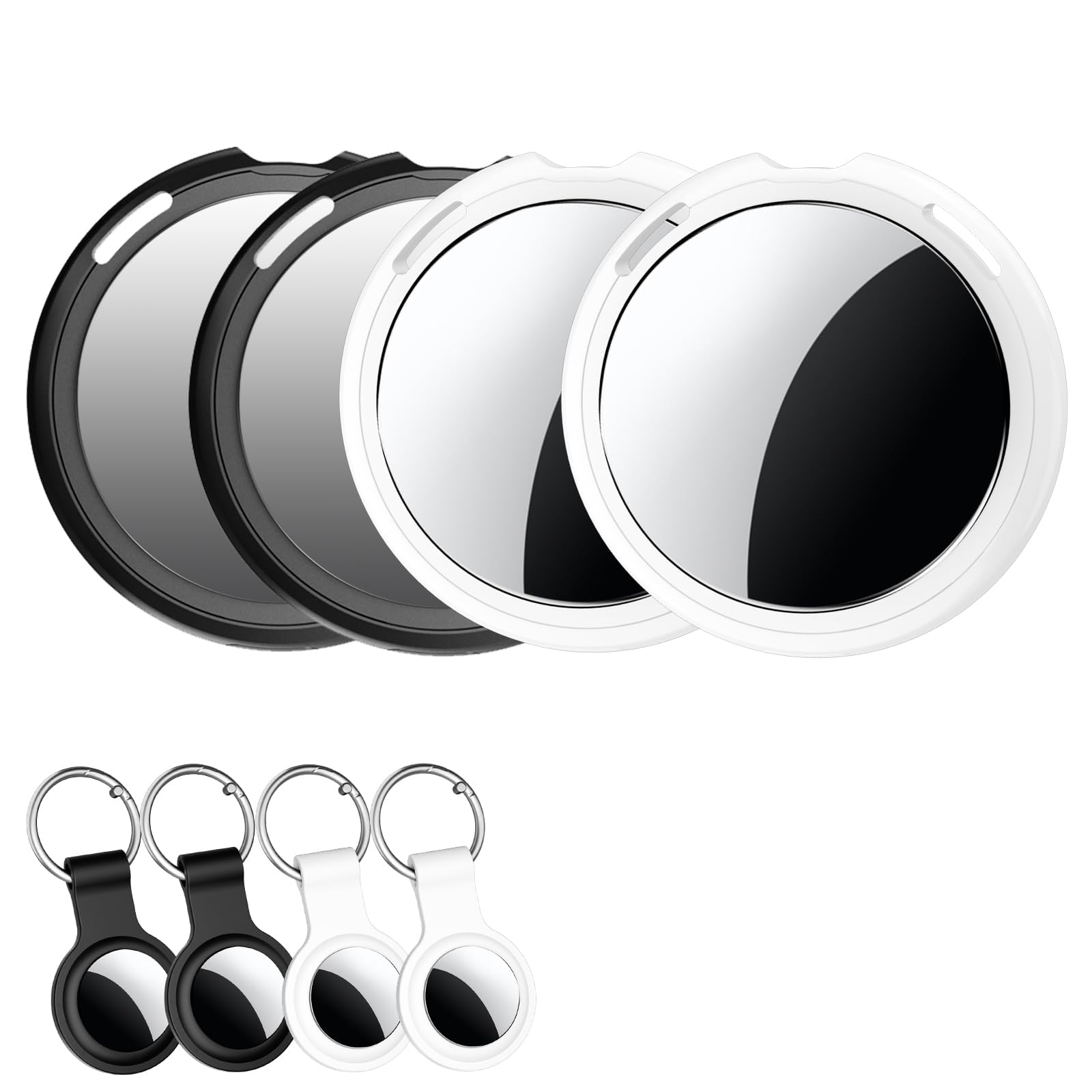 Tracker Tags 4 Pack [Apple MFi Certified] Pair with Apple Find My(iOS Only) Air Smart Bluetoot Tracking Tags Key Item Finder Locator Waterproof Worldwide Tracker for Pets Wallet Backpack Dogs Luggage thumbnail 1