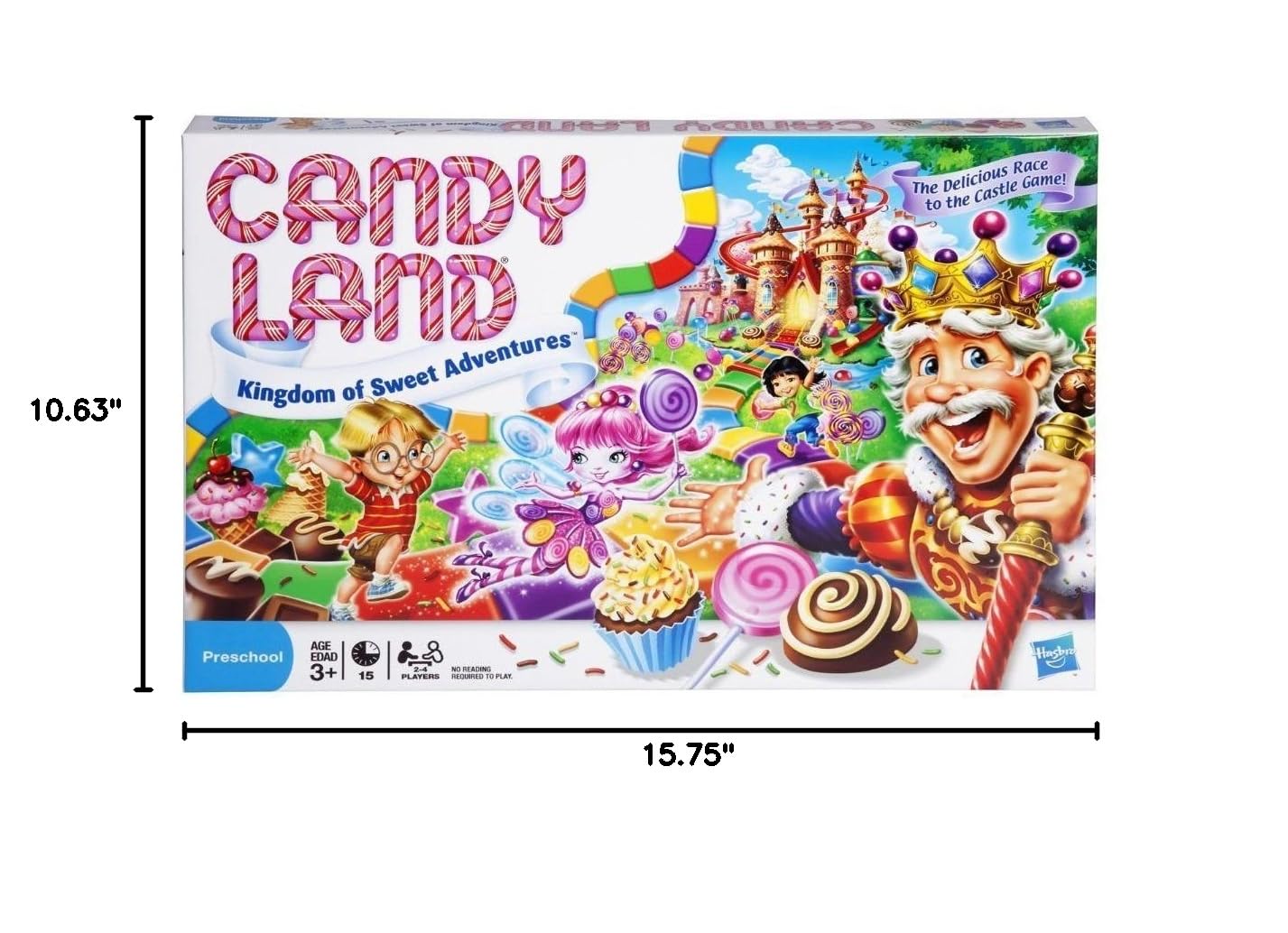 Hasbro Gaming Candy Land Kingdom of Sweet Adventures Board Game for Kids, Ages 3 & Up thumbnail 3