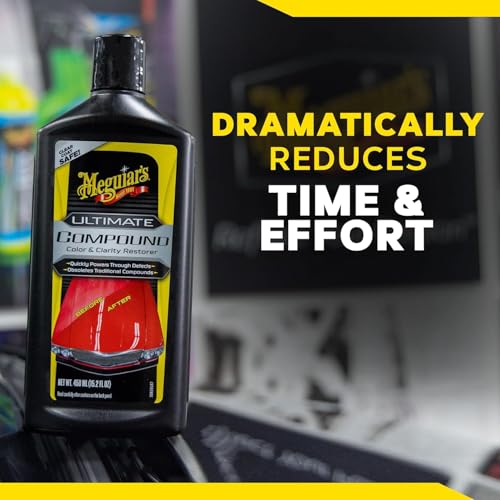Meguiar’s Ultimate Compound - Professional Car Scratch Remover and Paint Restorer, 15.2 Oz