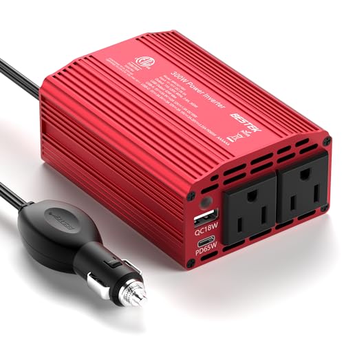 BESTEK 300W Power Inverter with Dual USB Ports and Aluminum Housing thumbnail 3