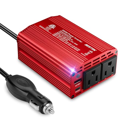 BESTEK 300W Power Inverter with Dual USB Ports and Aluminum Housing thumbnail 2