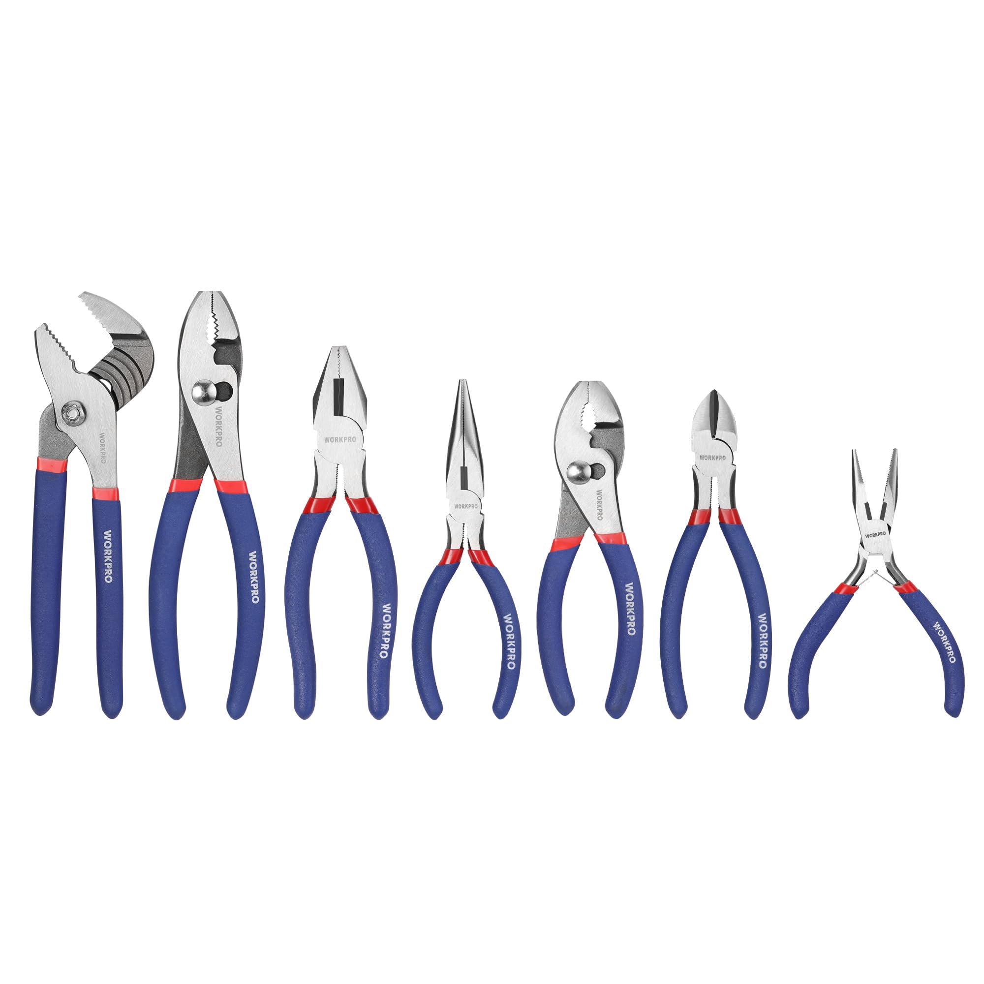 WORKPRO 7-Piece Pliers Set – Durable and Versatile Tools for Home and DIY Projects thumbnail 3