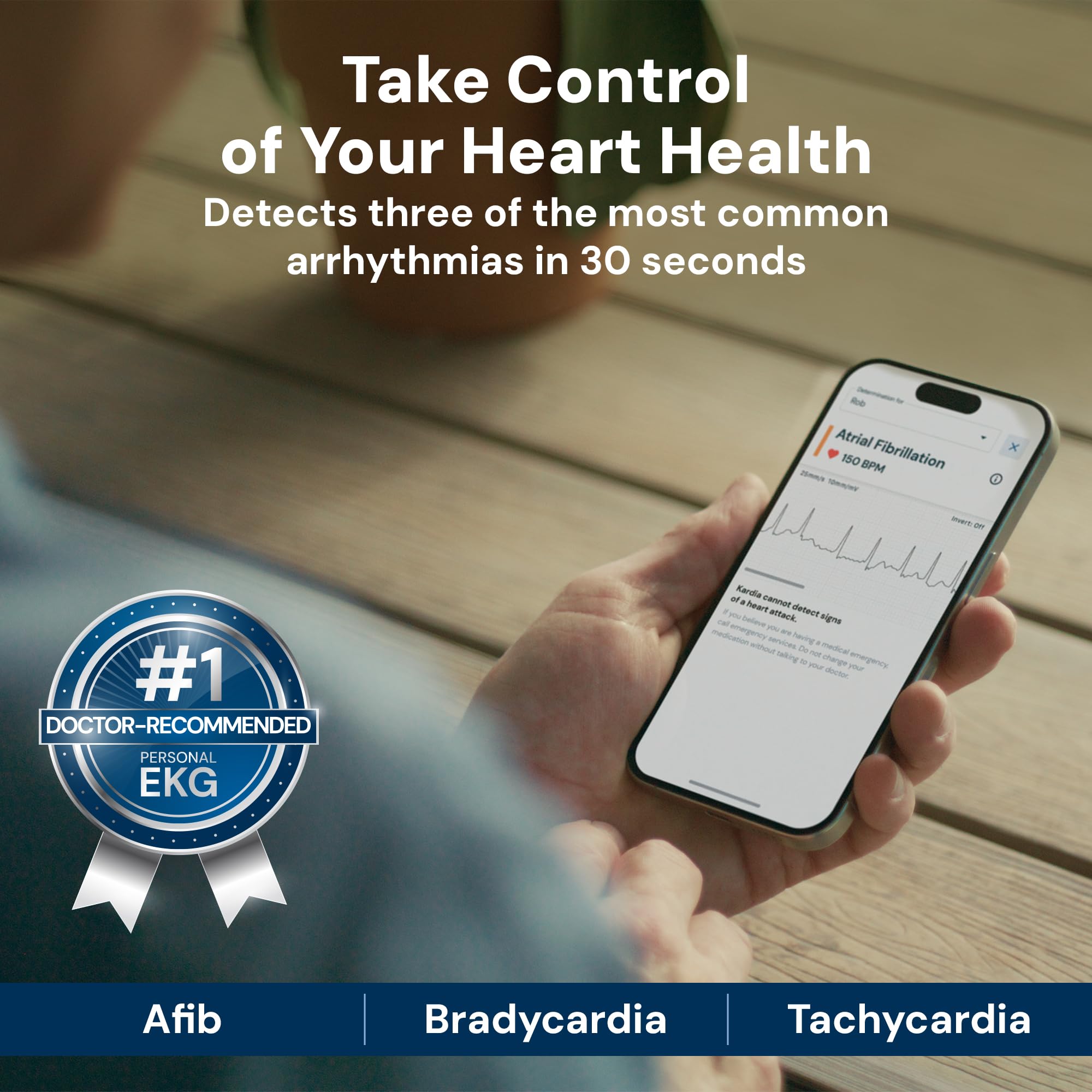 KardiaMobile 1-Lead EKG Monitor - FDA-Cleared Personal Heart Monitor thumbnail 2