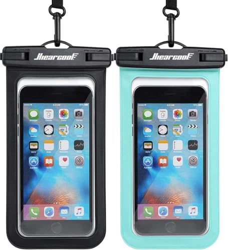 Hiearcool IPX8 Waterproof Phone Pouch – Universal Fit, Touchscreen Friendly, 2-Pack thumbnail 3