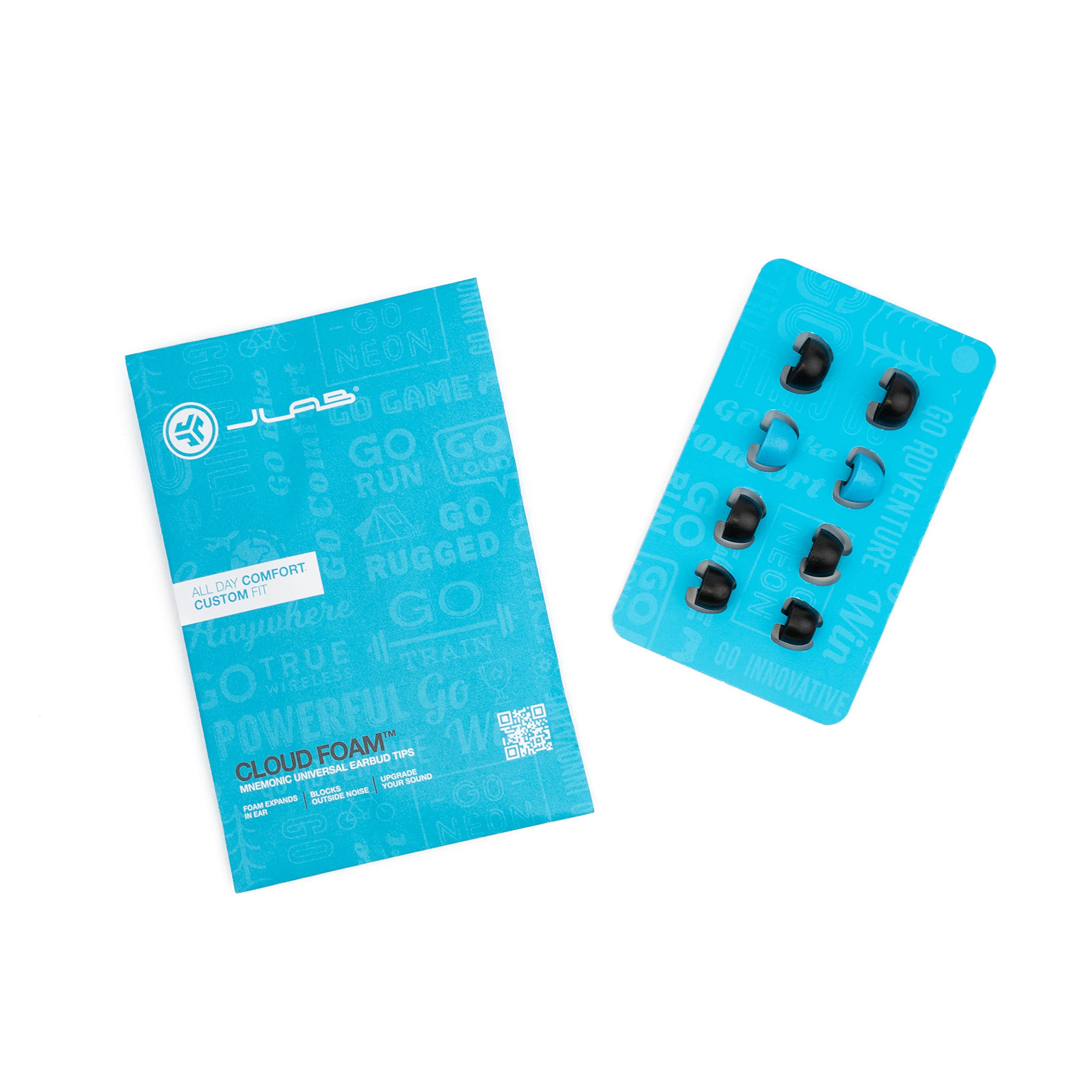 JLab Cloud Foam Earbud Tips – Comfortable, Moisture-Wicking Memory Foam Replacement thumbnail 4