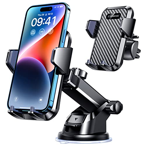 VANMASS 2026 Ultimate Car Phone Mount with Military-Grade Suction and Vent Clip thumbnail 2