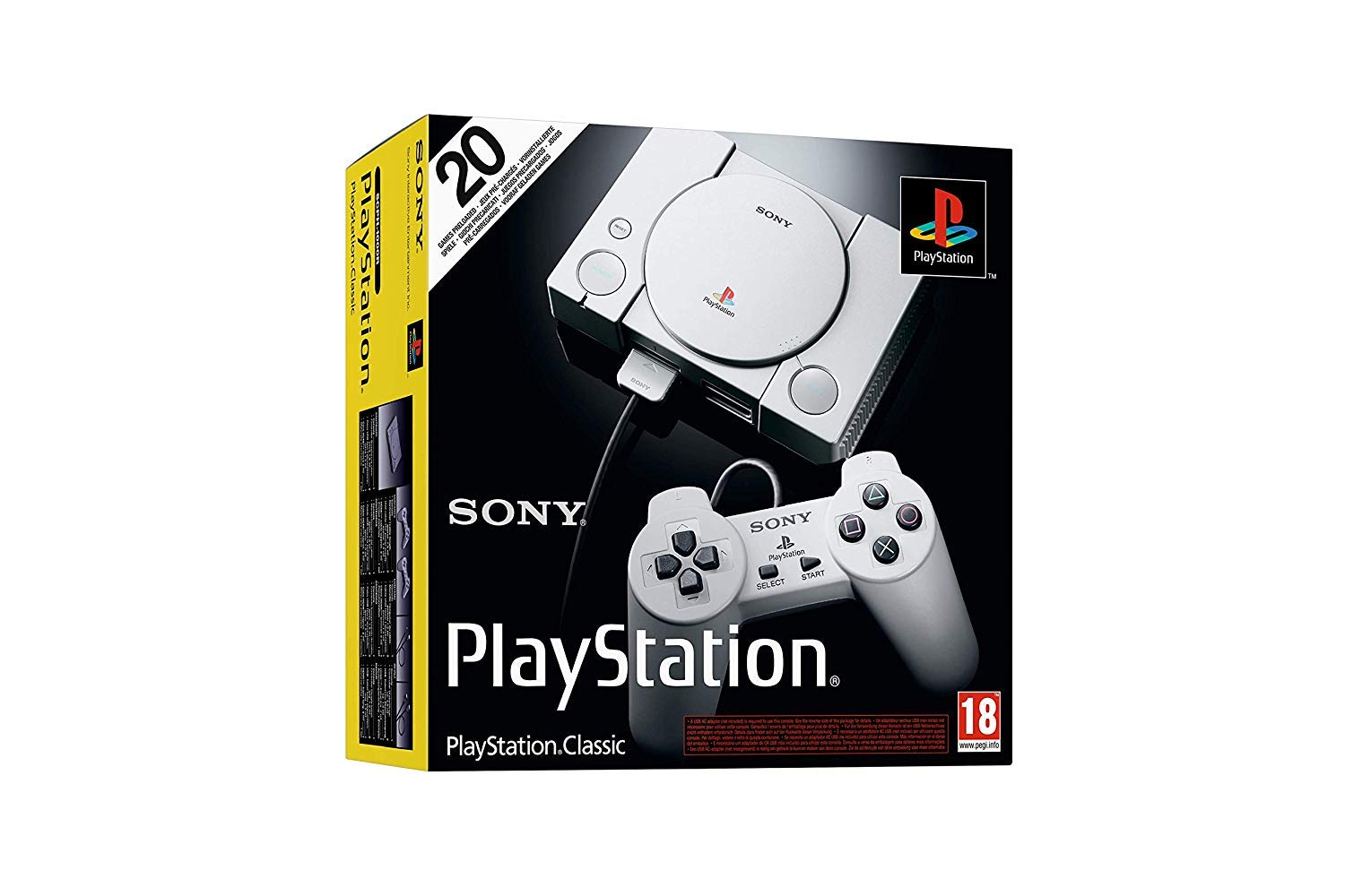 Sony PlayStation Classic Console with 20 Pre-Installed Games Holiday Bundle thumbnail 2
