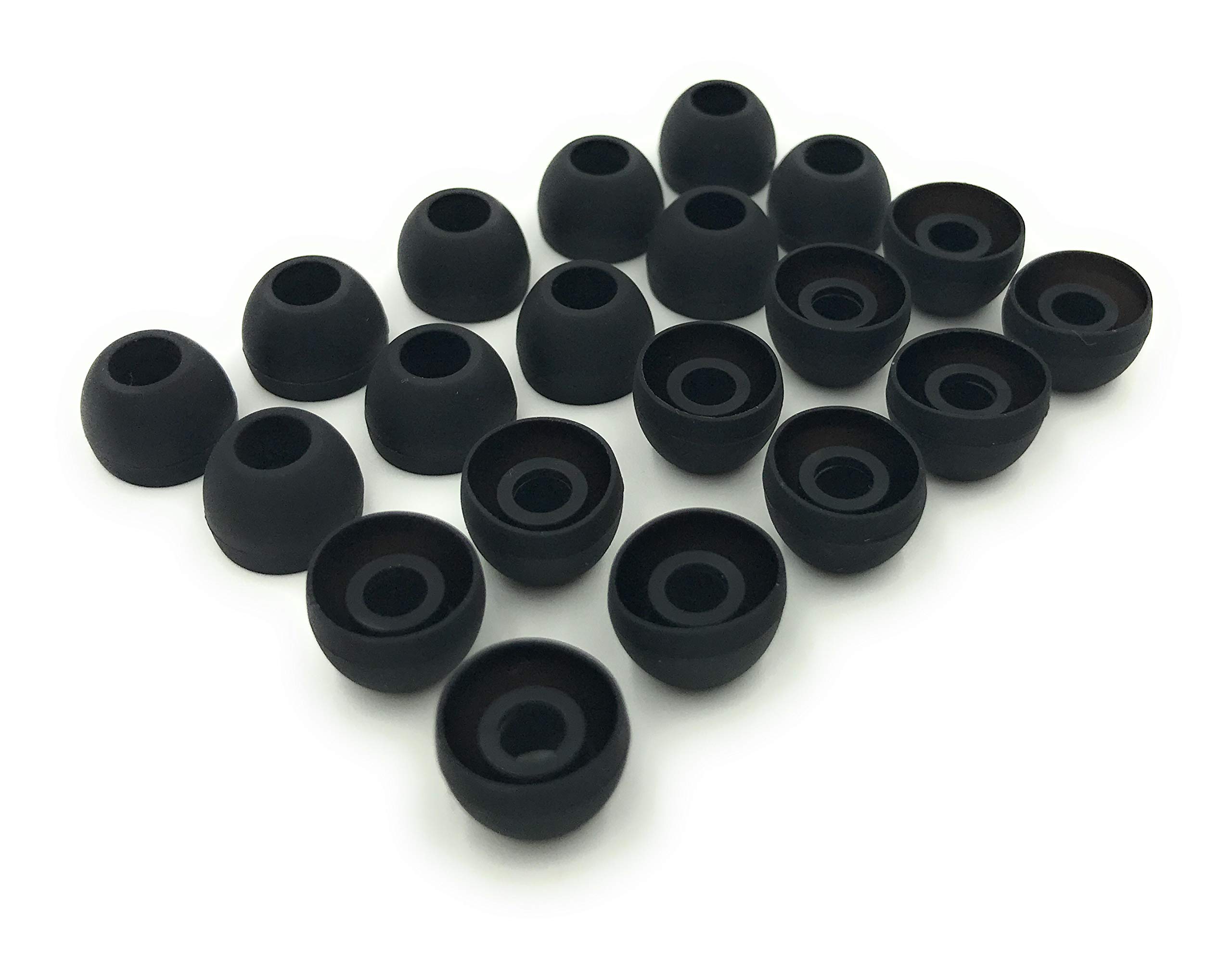 Earbudz Silicone Replacement Earbud Tips - 10 Pairs Medium Size