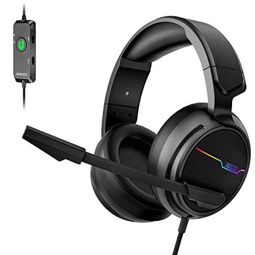Jeecoo V20U USB Pro Gaming Headset with 7.1 Surround Sound and Noise Cancelling Mic thumbnail 3