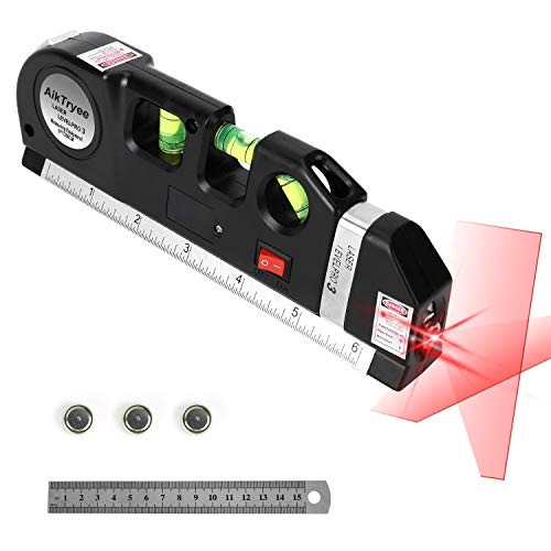 AikTryee Multipurpose Laser Level Line Tool with 8ft Measuring Tape thumbnail 4