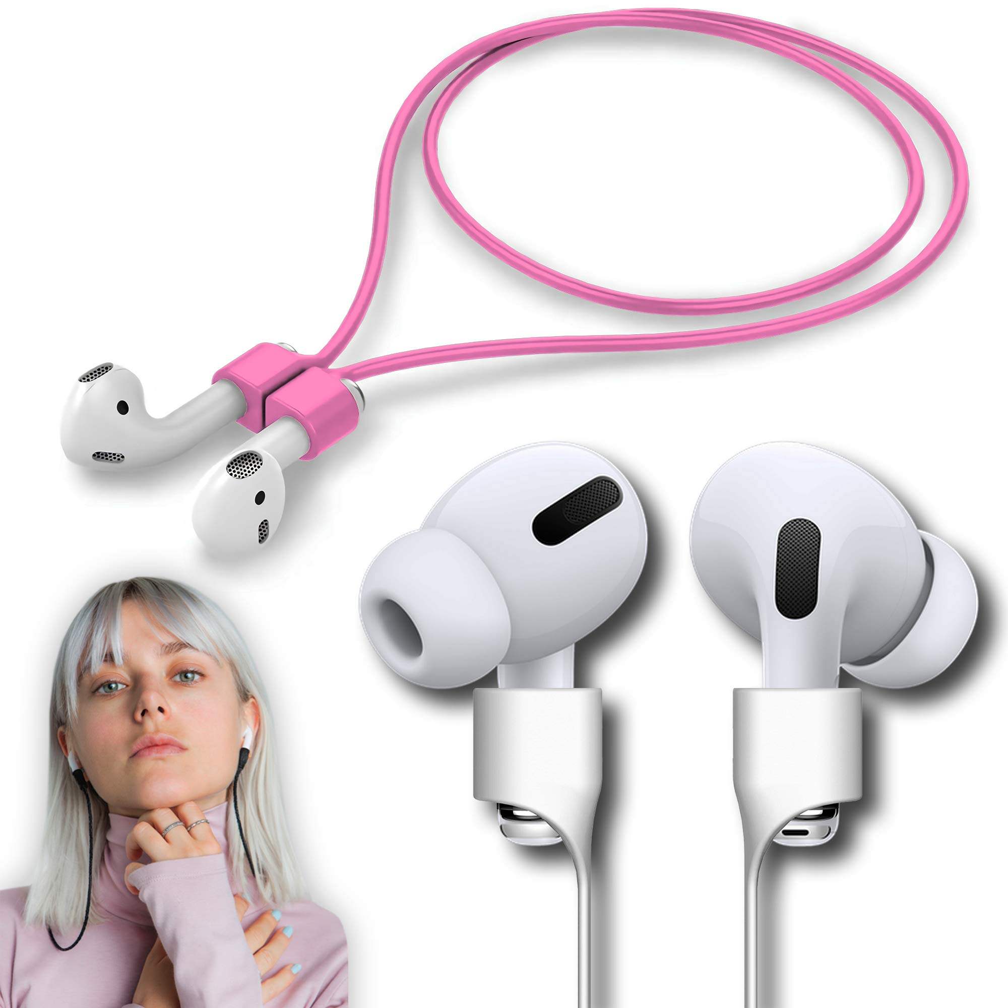cobcobb Ultra Strong Magnetic Airpod Pro Strap - Anti-Lost Sports Lanyard for AirPods 1-3 & Pro (Purple) thumbnail 3