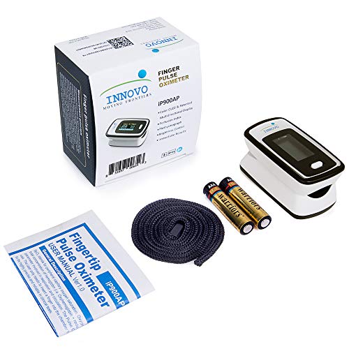Innovo Deluxe iP900AP Fingertip Pulse Oximeter - Accurate Blood Oxygen & Pulse Monitor thumbnail 3