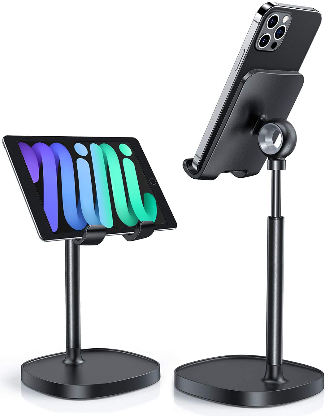 LISEN Adjustable Cell Phone Stand for Desk - Compatible with Phones and Tablets 4-10 inches thumbnail 4
