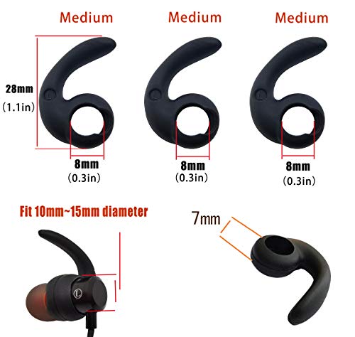 Soft Silicone Replacement Earbud Tips and Stabilizer Wings for Secure Fit thumbnail 4