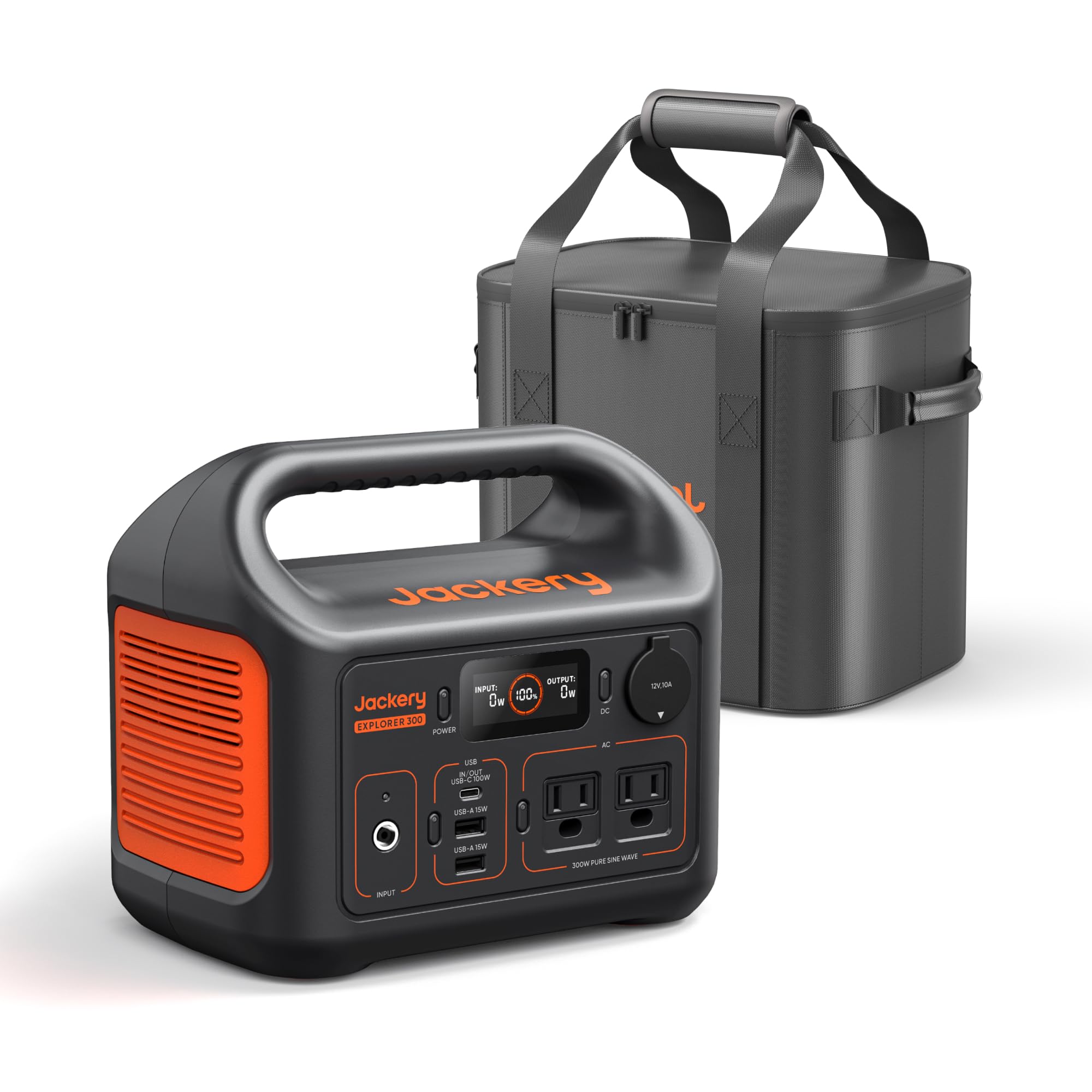 Jackery Explorer 300 Portable Power Station - Lightweight 292Wh LiFePO4 Battery Backup thumbnail 2