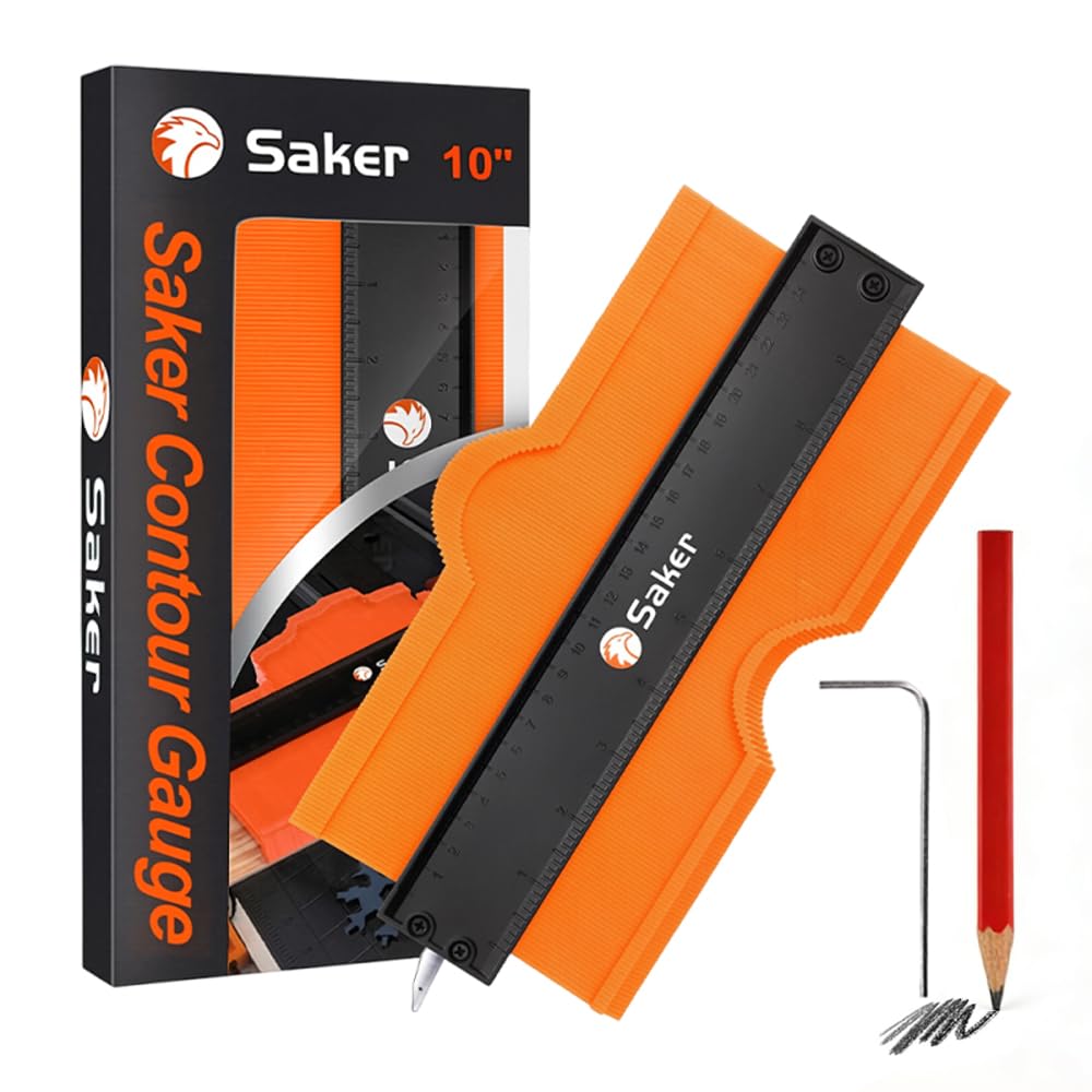 Saker 10-Inch Contour Gauge with Adjustable Lock for Precise Shape Duplication thumbnail 4