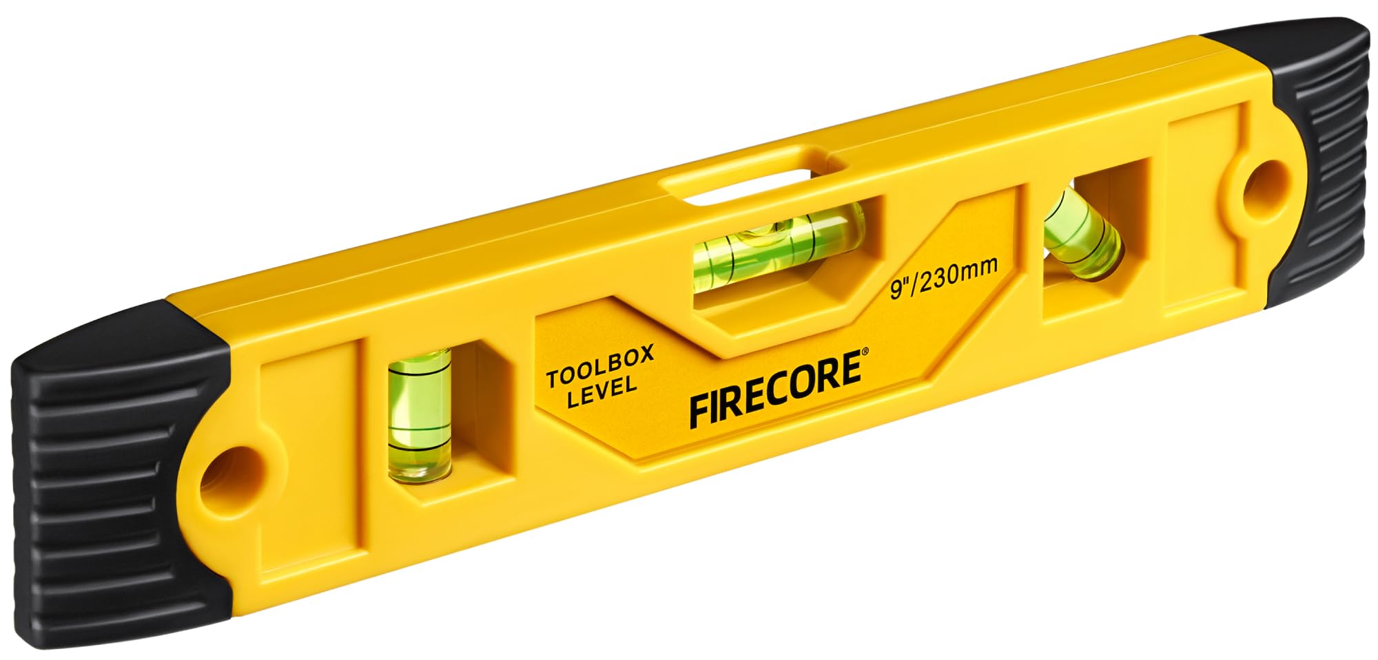 Firecore 9 Inch Magnetic Torpedo Level with 3 Bubble Vials thumbnail 2
