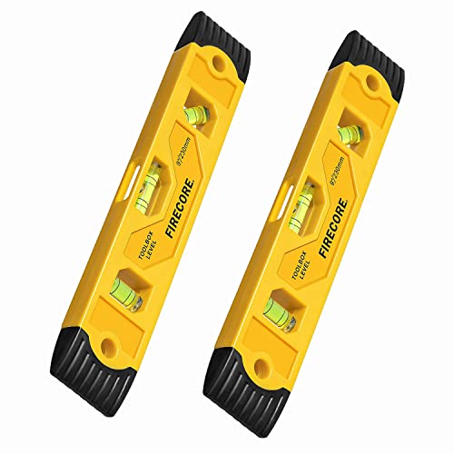 Firecore 9 Inch Magnetic Torpedo Level with 3 Bubble Vials thumbnail 3